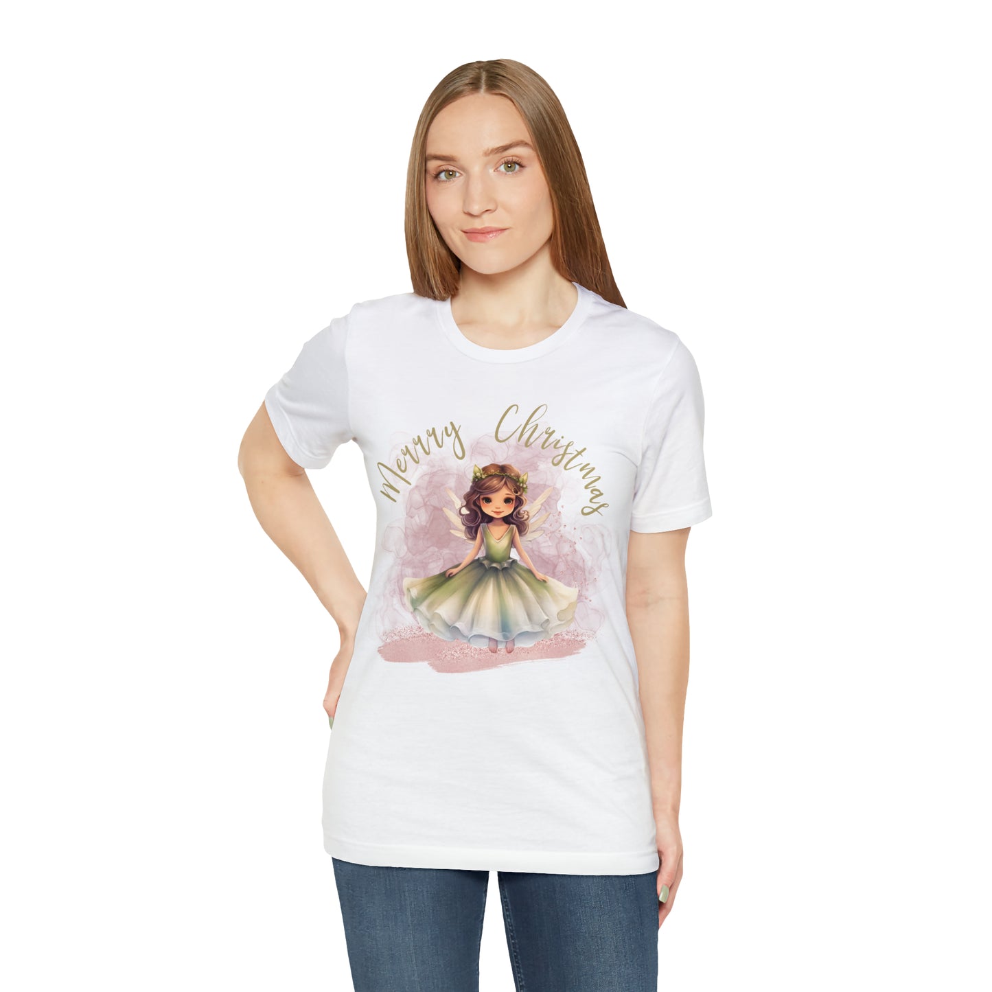 Unisex Jersey Short Sleeve Tee Christmas, Women's Fairy T-shirt A-00006