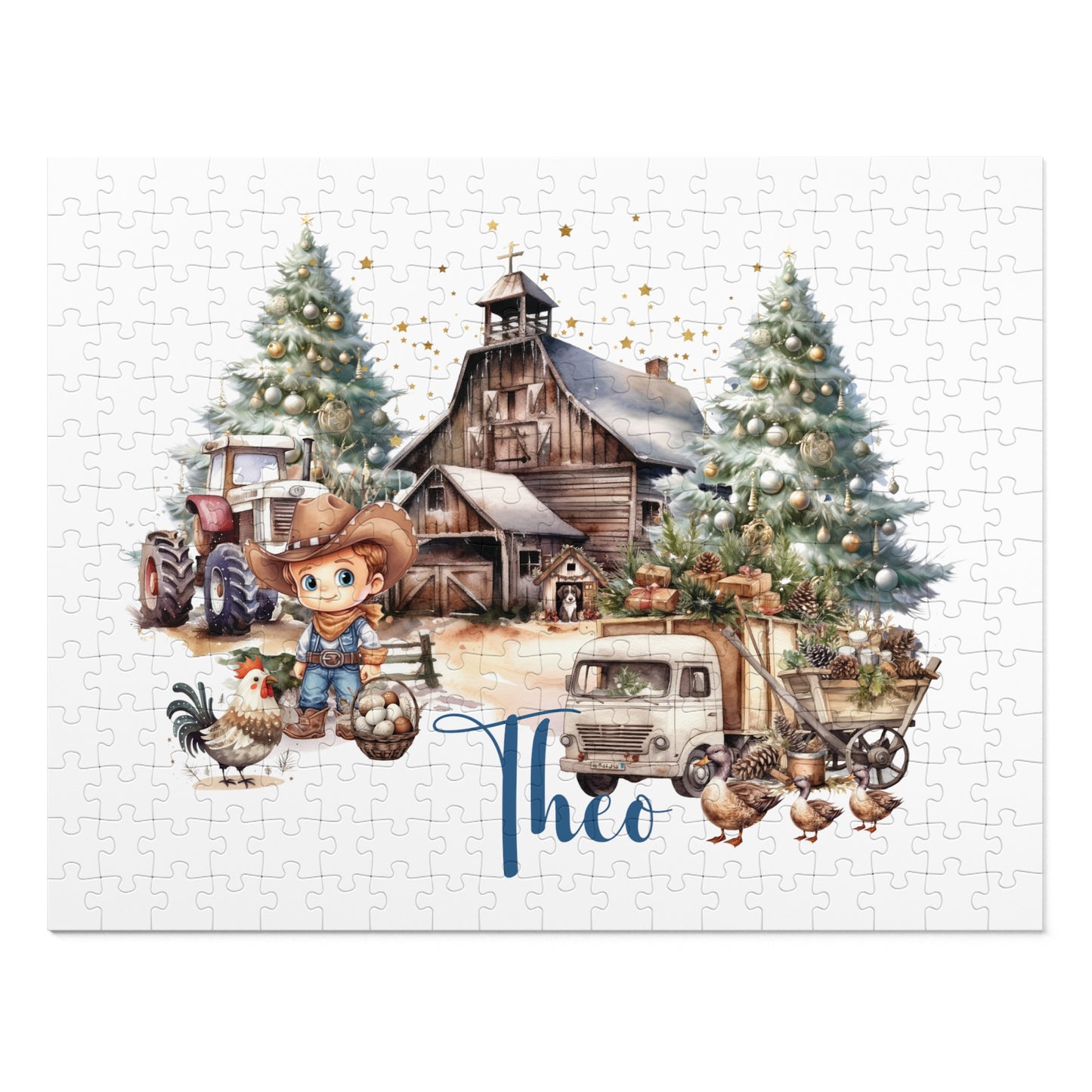 Puzzle, Country Cowboy, Personalised/Non-Personalised (30, 110, 252, 500,1000-Piece)