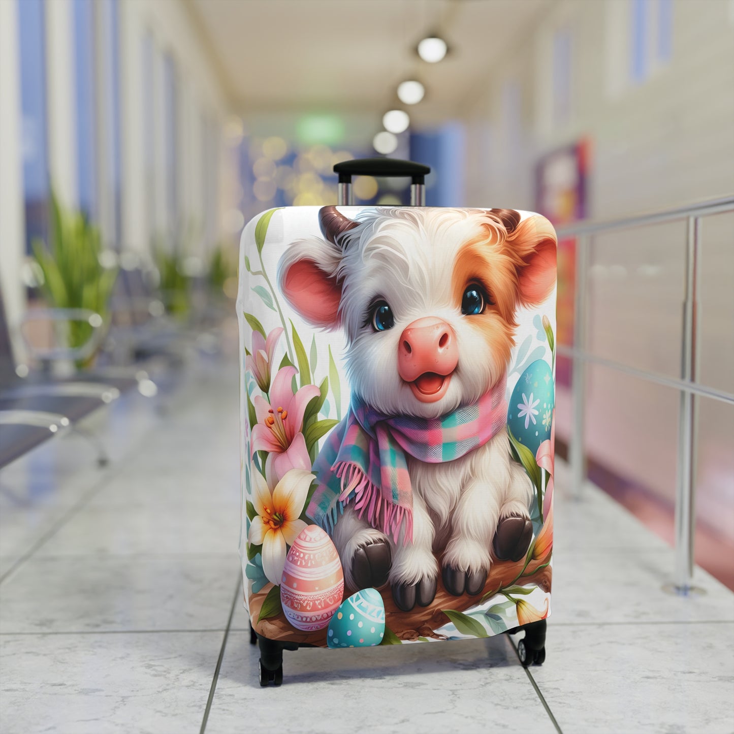 Luggage Cover, Cow, awd-1629