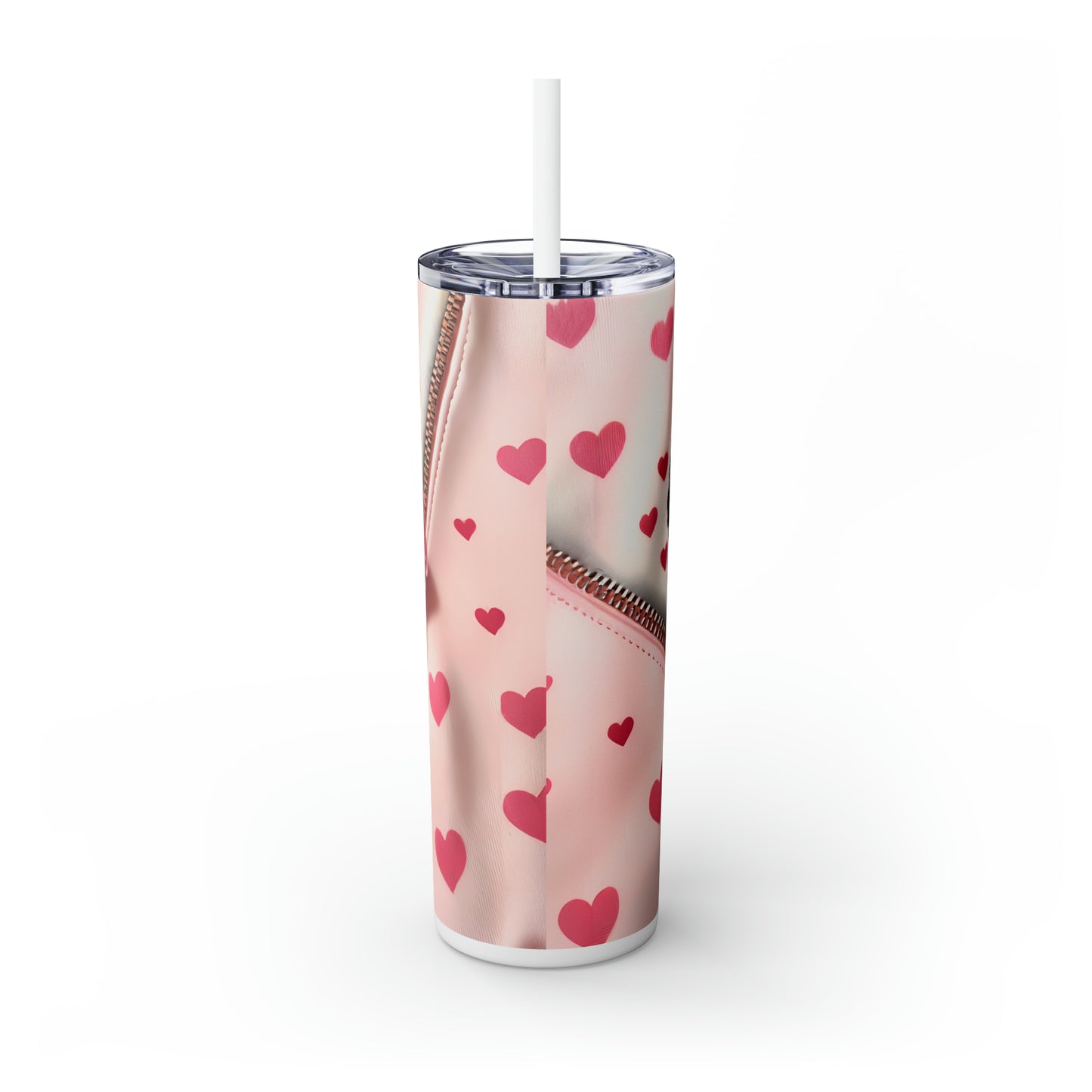 Skinny Tumbler with Straw, 20oz, Dog, Valentines Day, awd-906