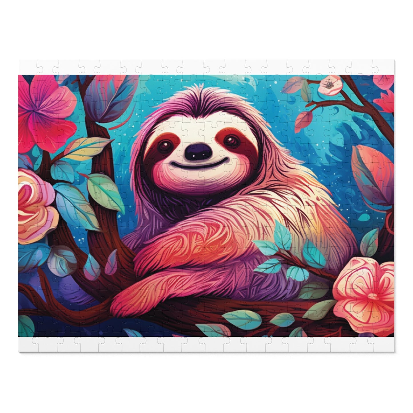 Jigsaw Puzzle, Sloth, Personalised/Non-Personalised (30, 110, 252, 500,1000-Piece)