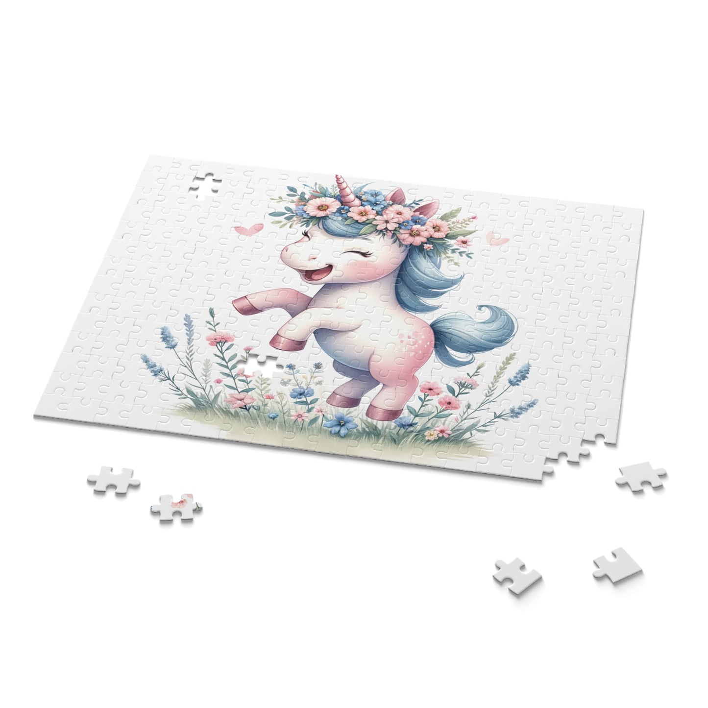 Personalised/Non-Personalised Puzzle, Unicorn (120, 252, 500-Piece)