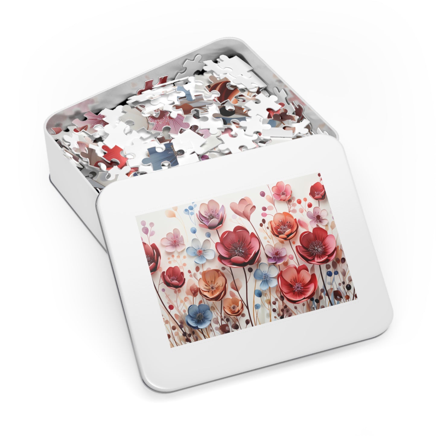 Puzzle, Floral, Wildflowers, Personalised/Non-Personalised (30, 110, 252, 500,1000-Piece) awd-654