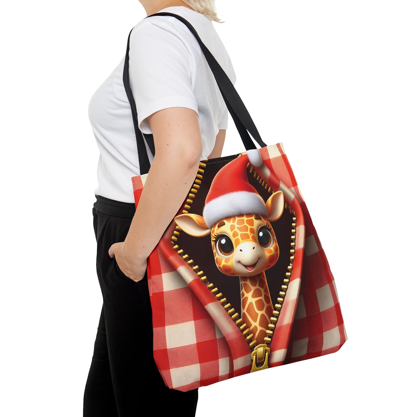 Tote Bag, Christmas Giraffe