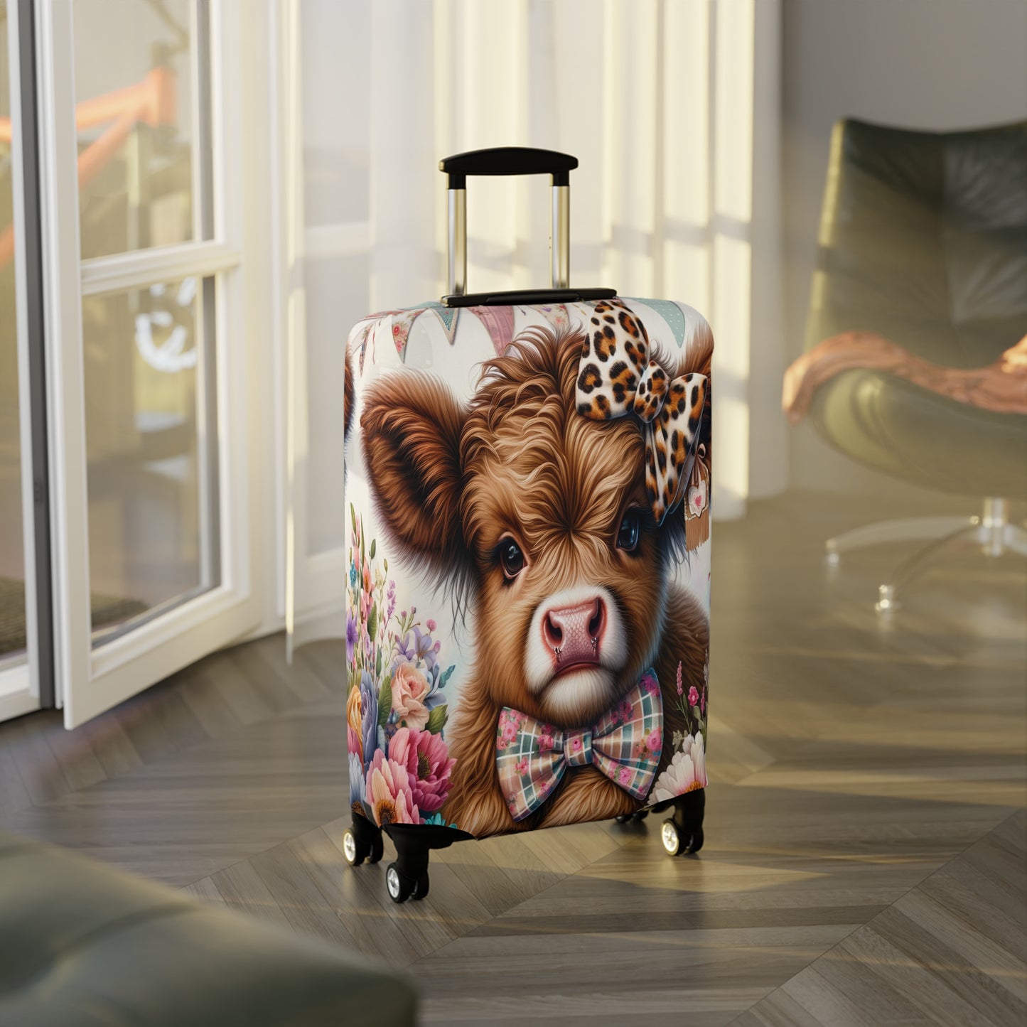 Luggage Cover, Highland Cow, awd-5009