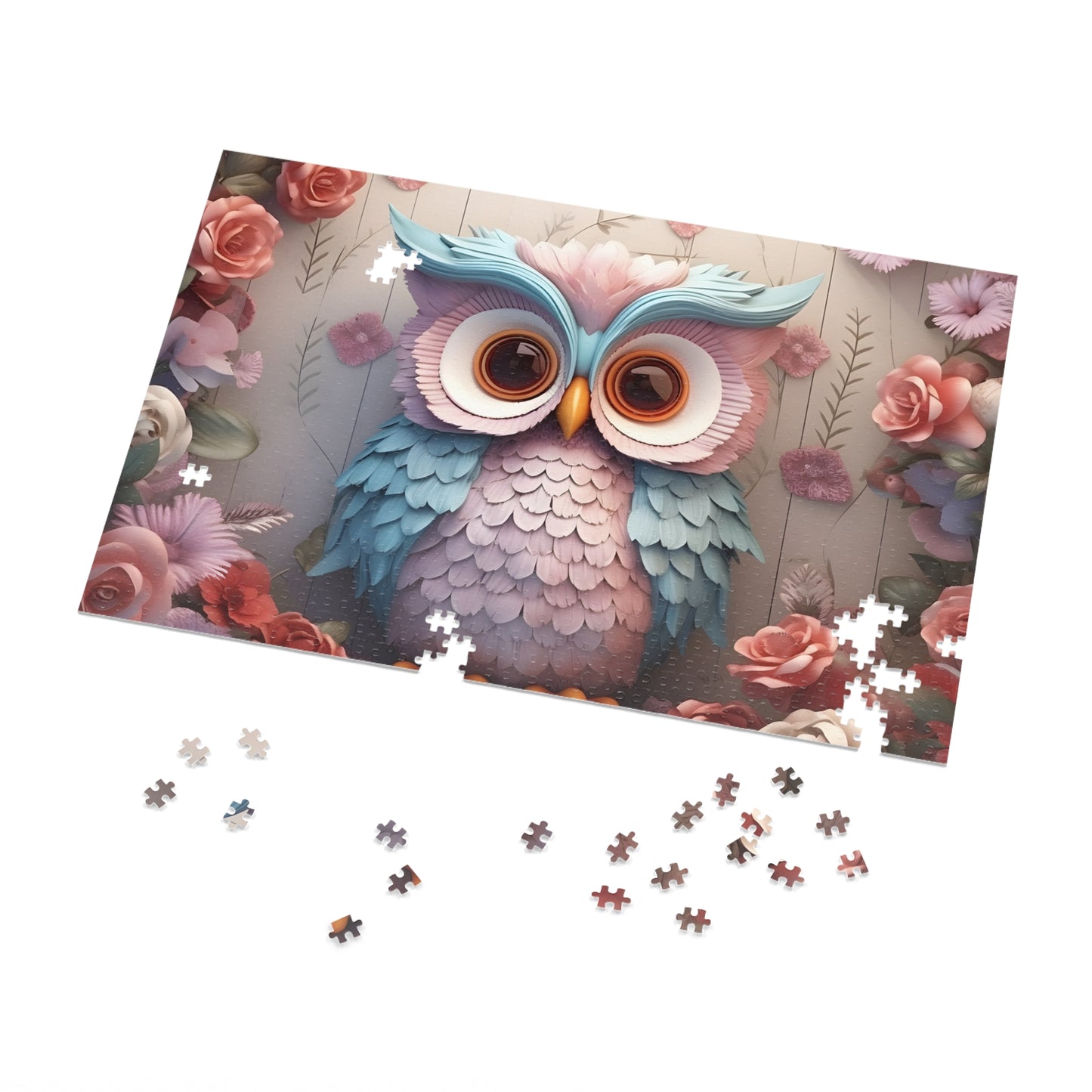 Jigsaw Puzzle, Owl, Personalised/Non-Personalised (30, 110, 252, 500,1000-Piece)