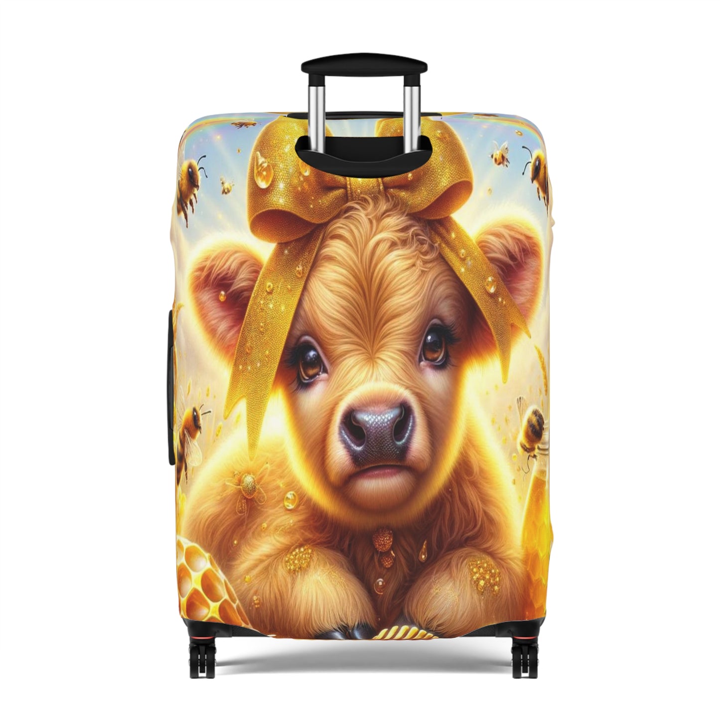 Luggage Cover, Highland Cow, Bees and Honey, awd-1409