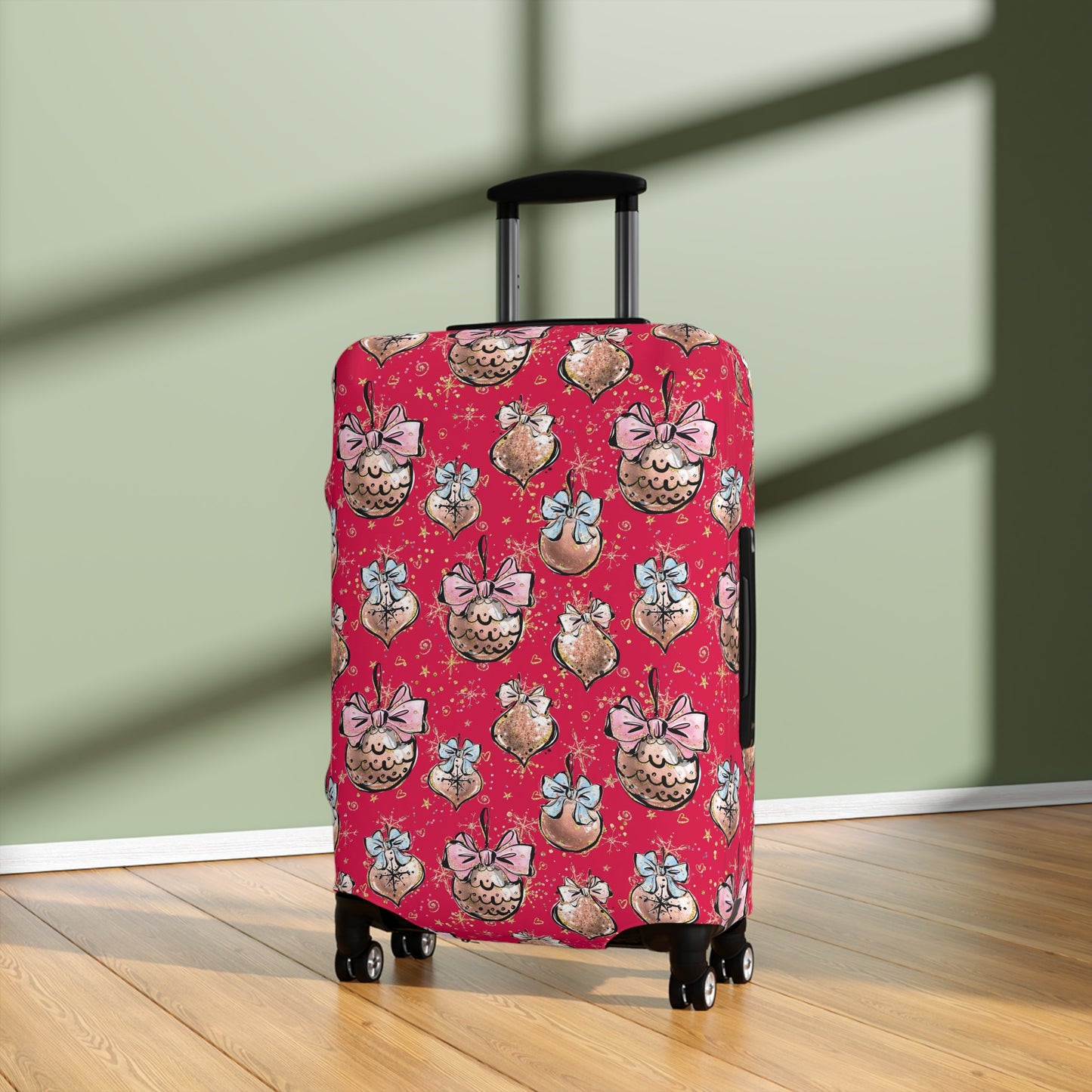 Luggage Cover, Christmas, Baubles