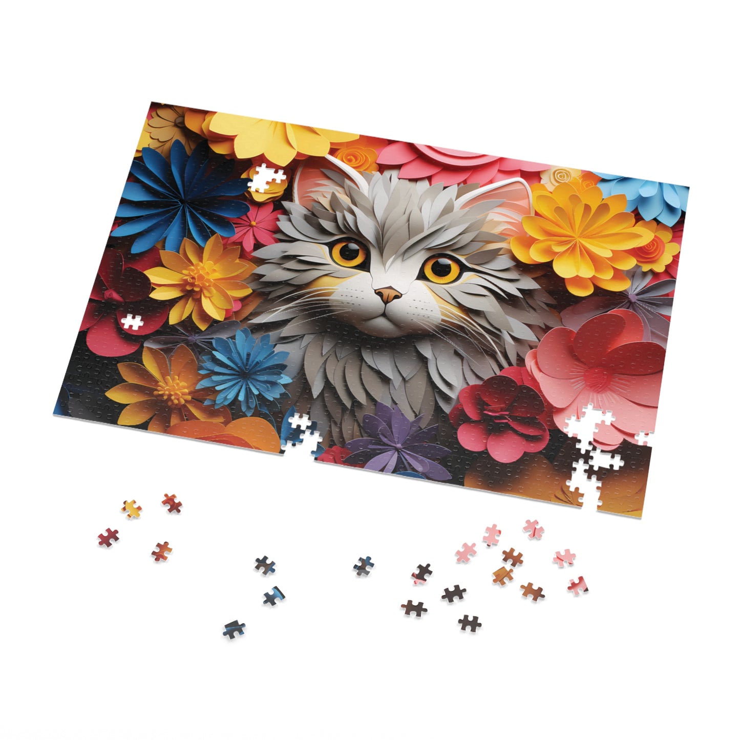 Jigsaw Puzzle, Cat, Personalised/Non-Personalised (30, 110, 252, 500,1000-Piece)