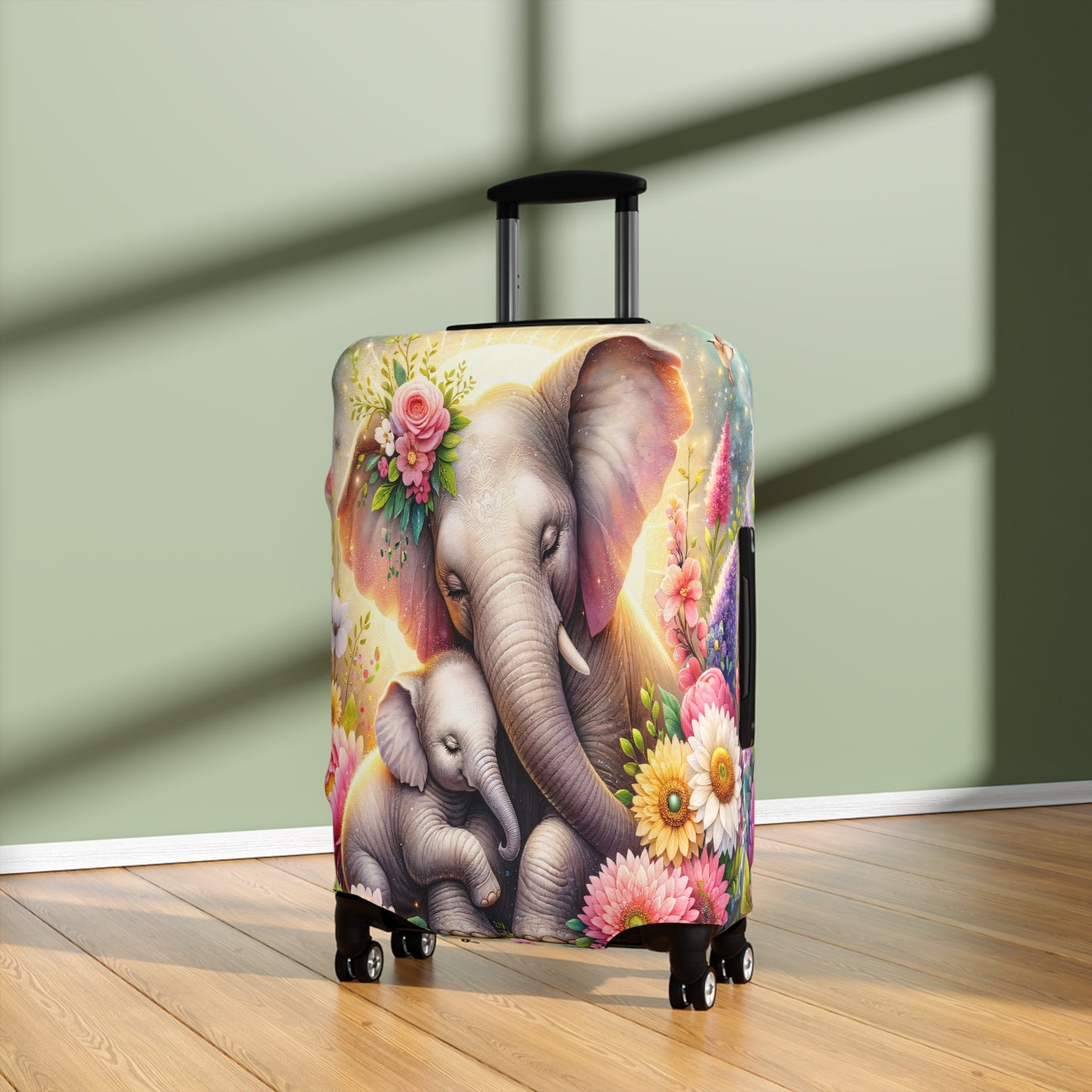 Luggage Cover, Elephant and Baby awd-1740