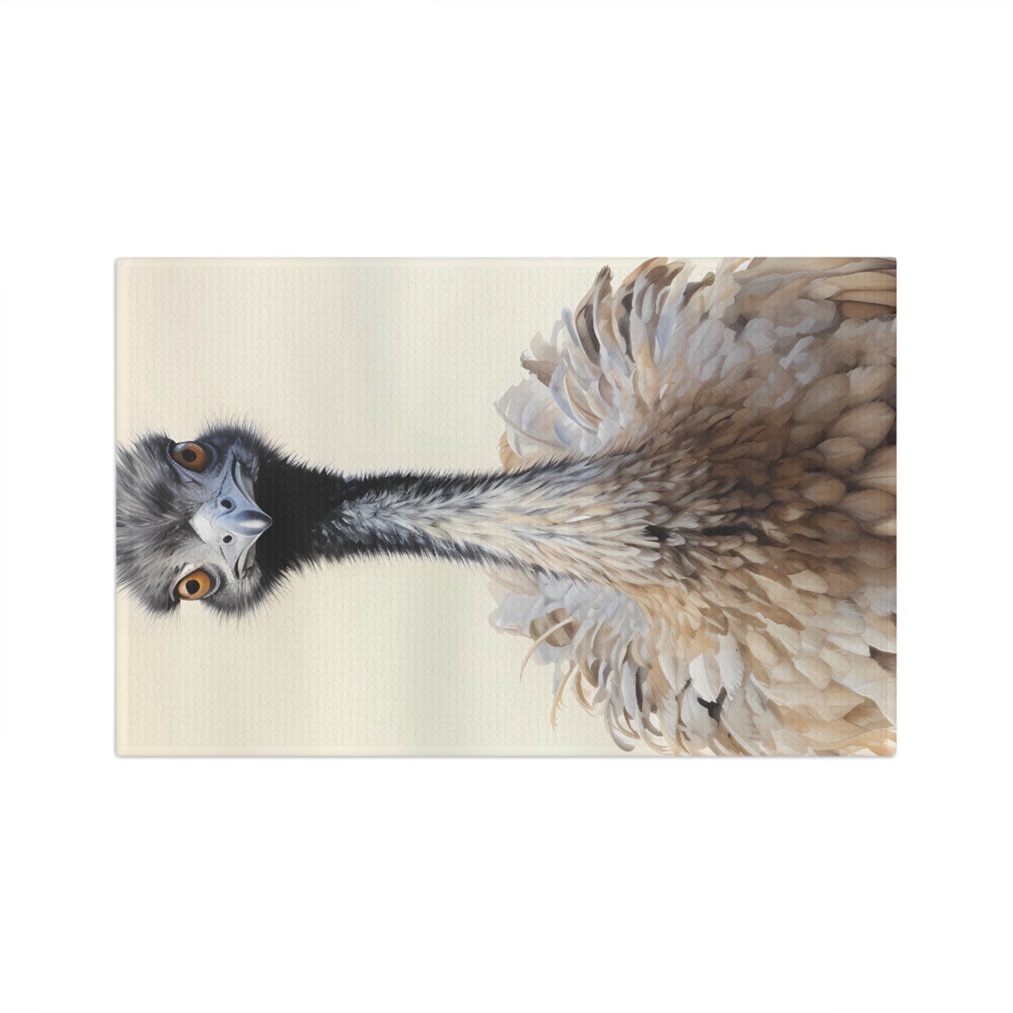 Microfiber Tea Towel, Australian Animals, Emu