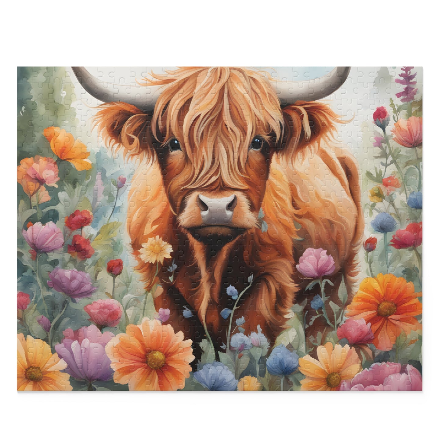 Puzzle,  Highland Cow (120, 252, 500-Piece) awd-642