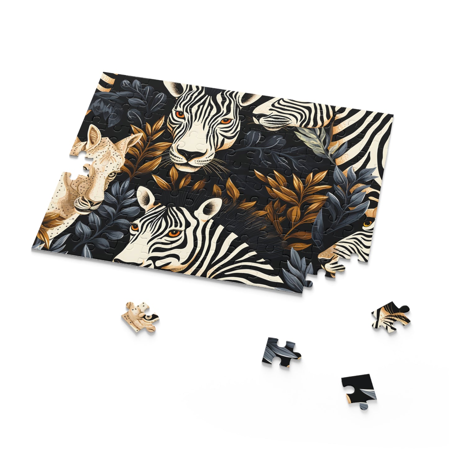 Personalised/Non-Personalised Puzzle, Zebra (120, 252, 500-Piece)