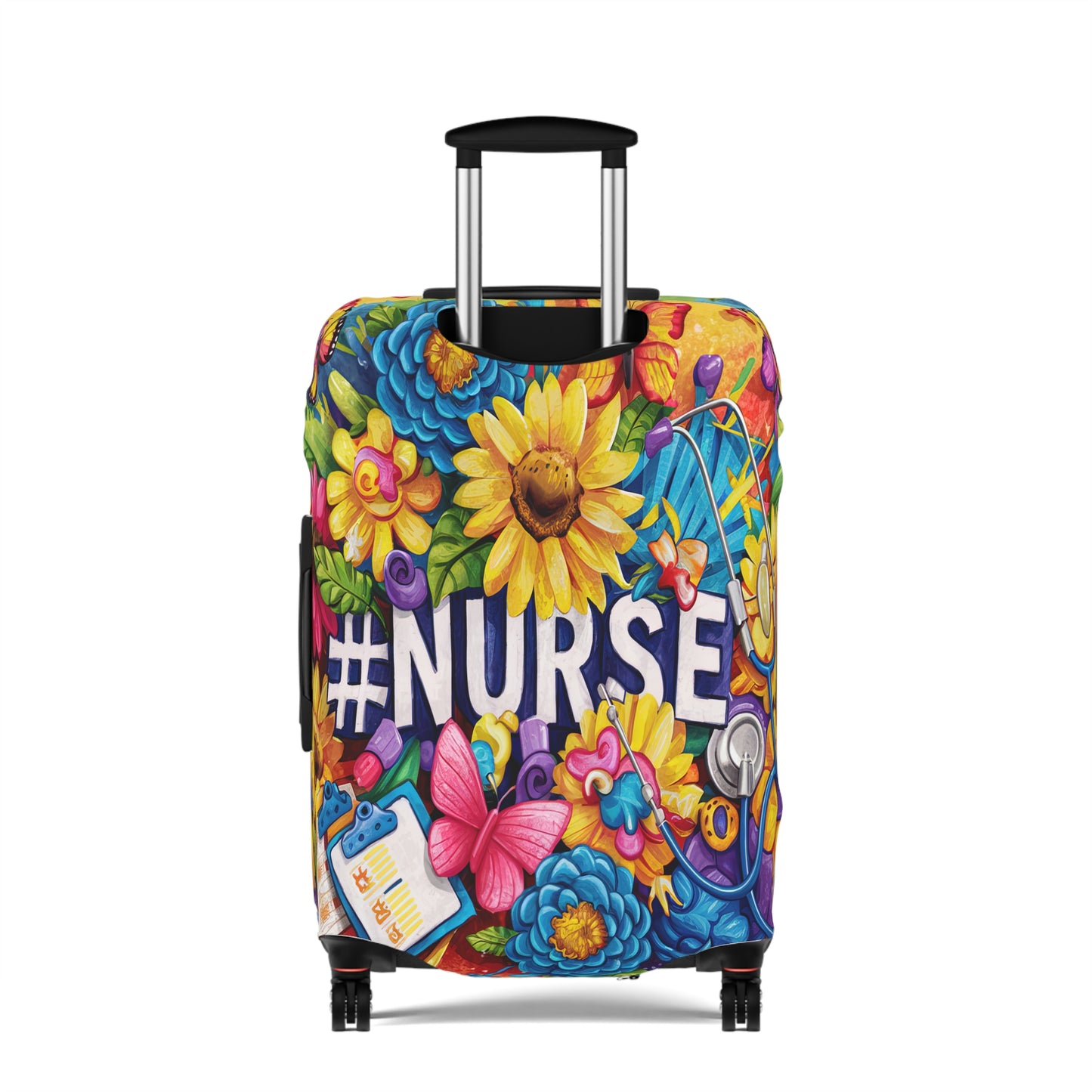 Luggage Cover, Floral, Nurse, awd-1728