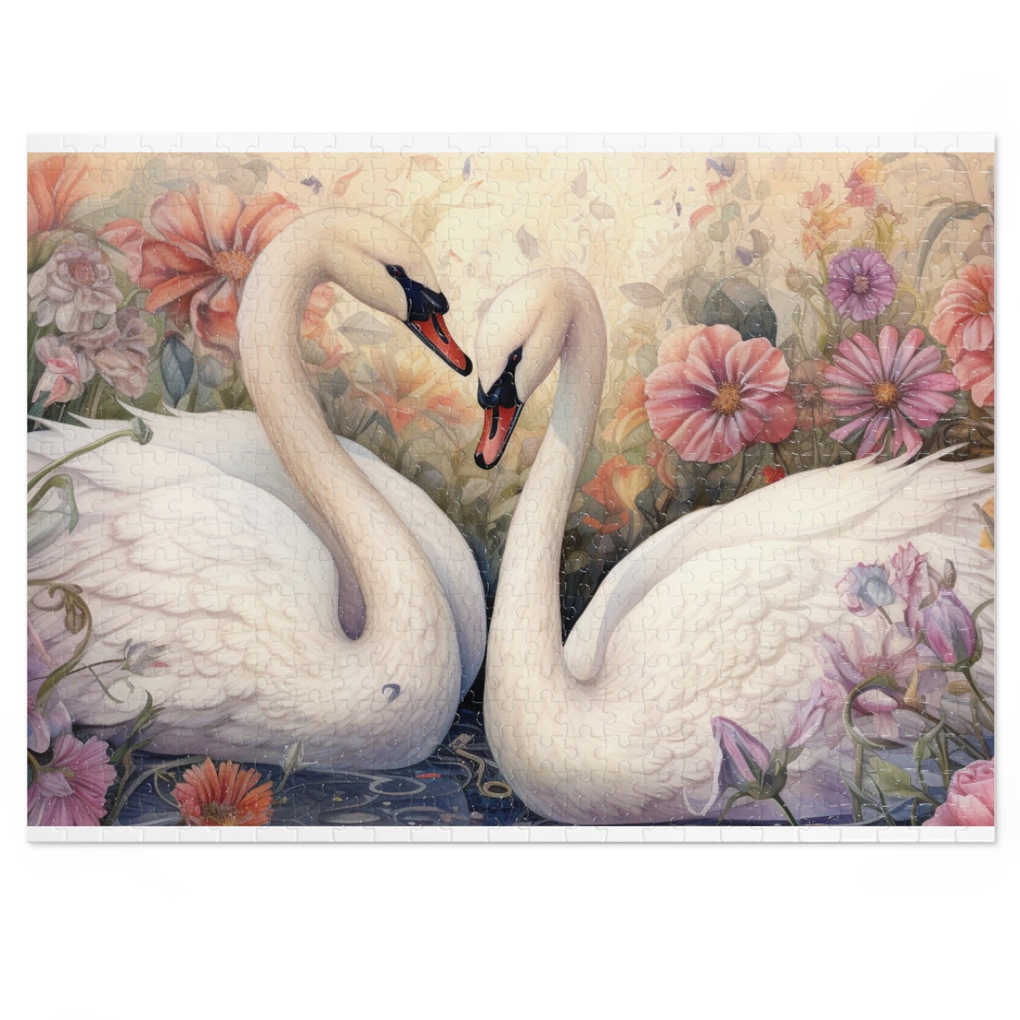 Jigsaw Puzzle, Swan, Personalised/Non-Personalised (30, 110, 252, 500,1000-Piece)