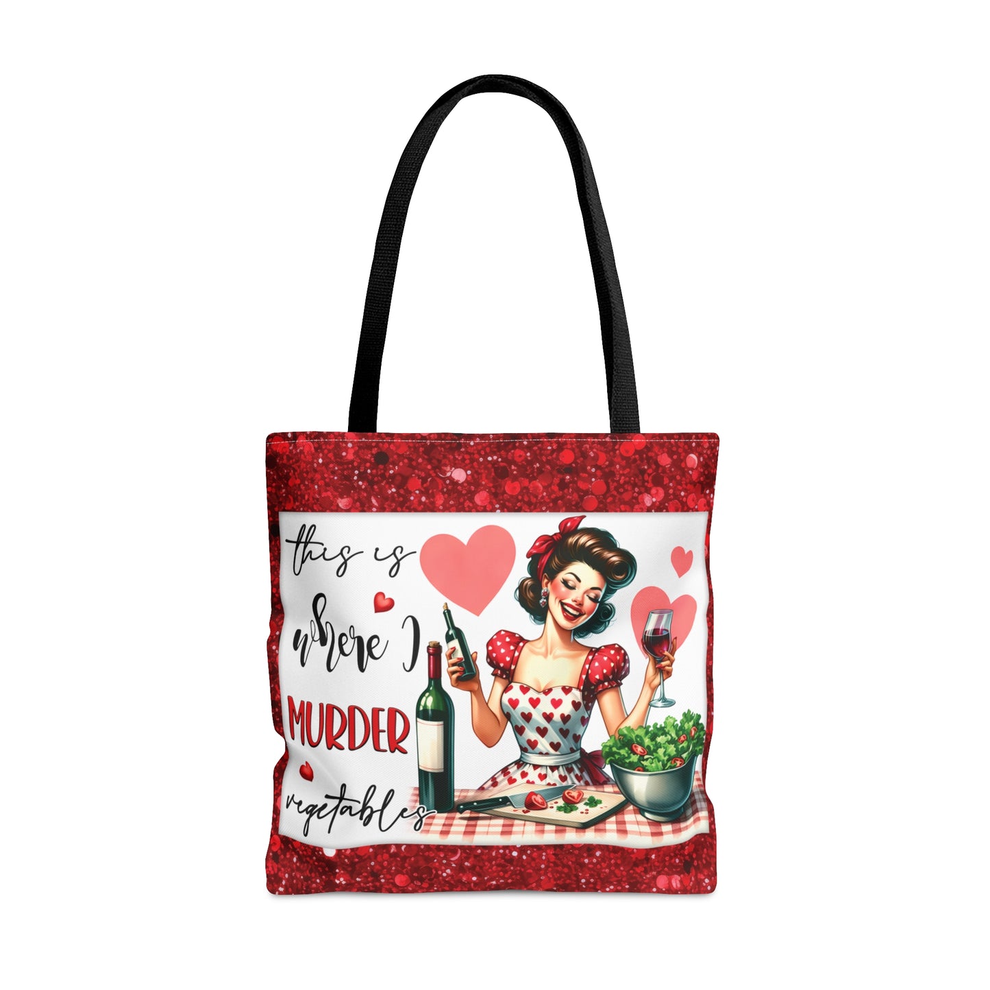 Tote Bag, Retro, This is where I murder Vegetables