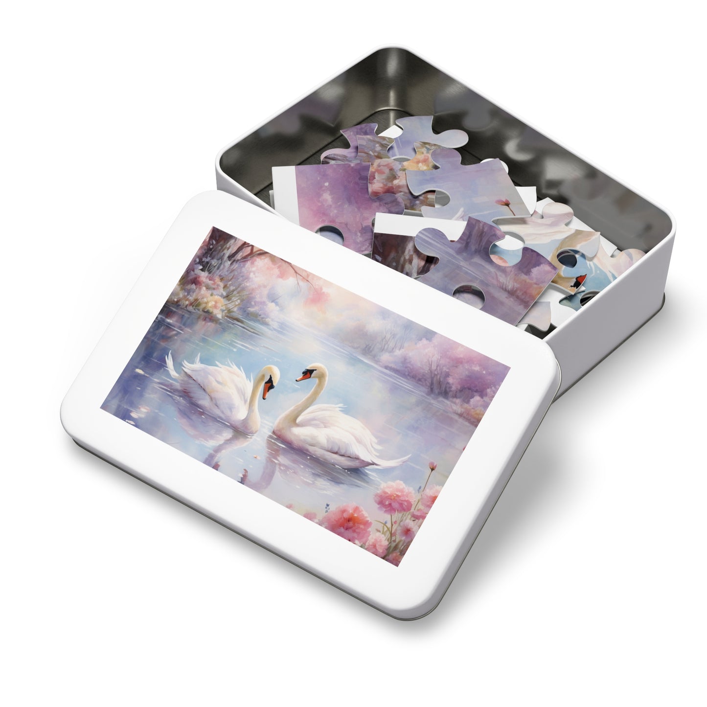 Jigsaw Puzzle, Swan, Personalised/Non-Personalised (30, 110, 252, 500,1000-Piece)