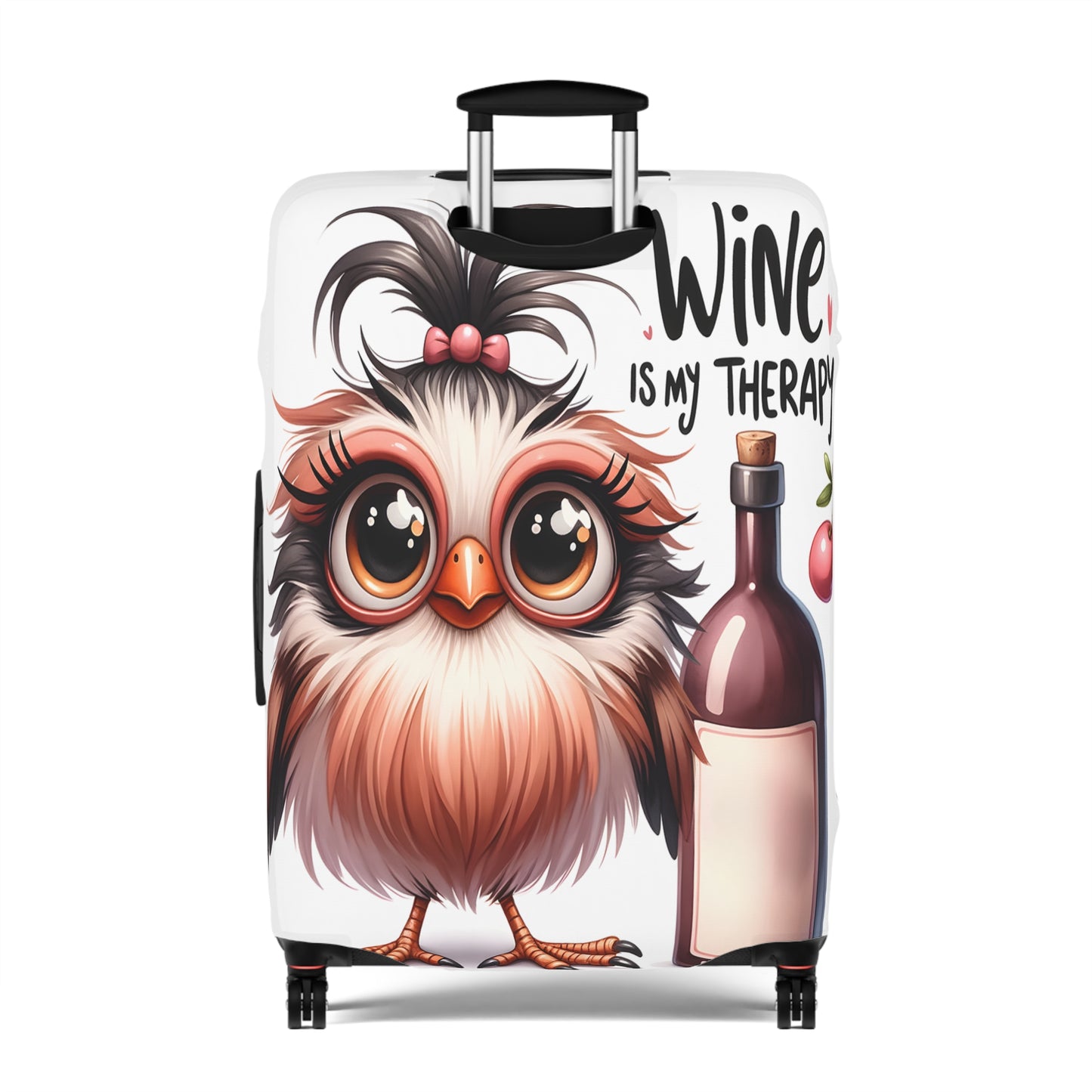 Luggage Cover, Wine Bird, Wine is my Therapy, awd-00033