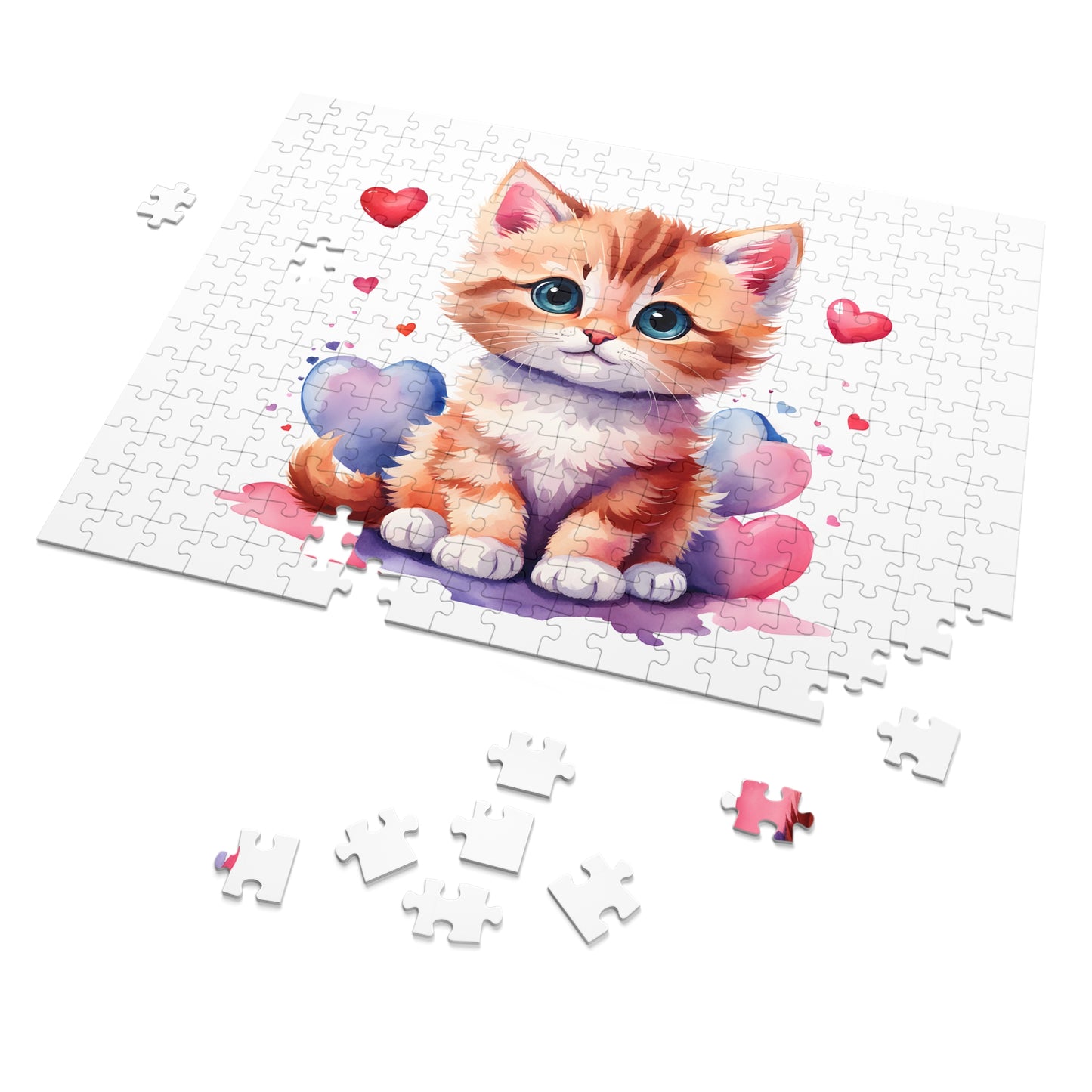 Jigsaw Puzzle, Cat, Personalised/Non-Personalised (30, 110, 252, 500,1000-Piece)