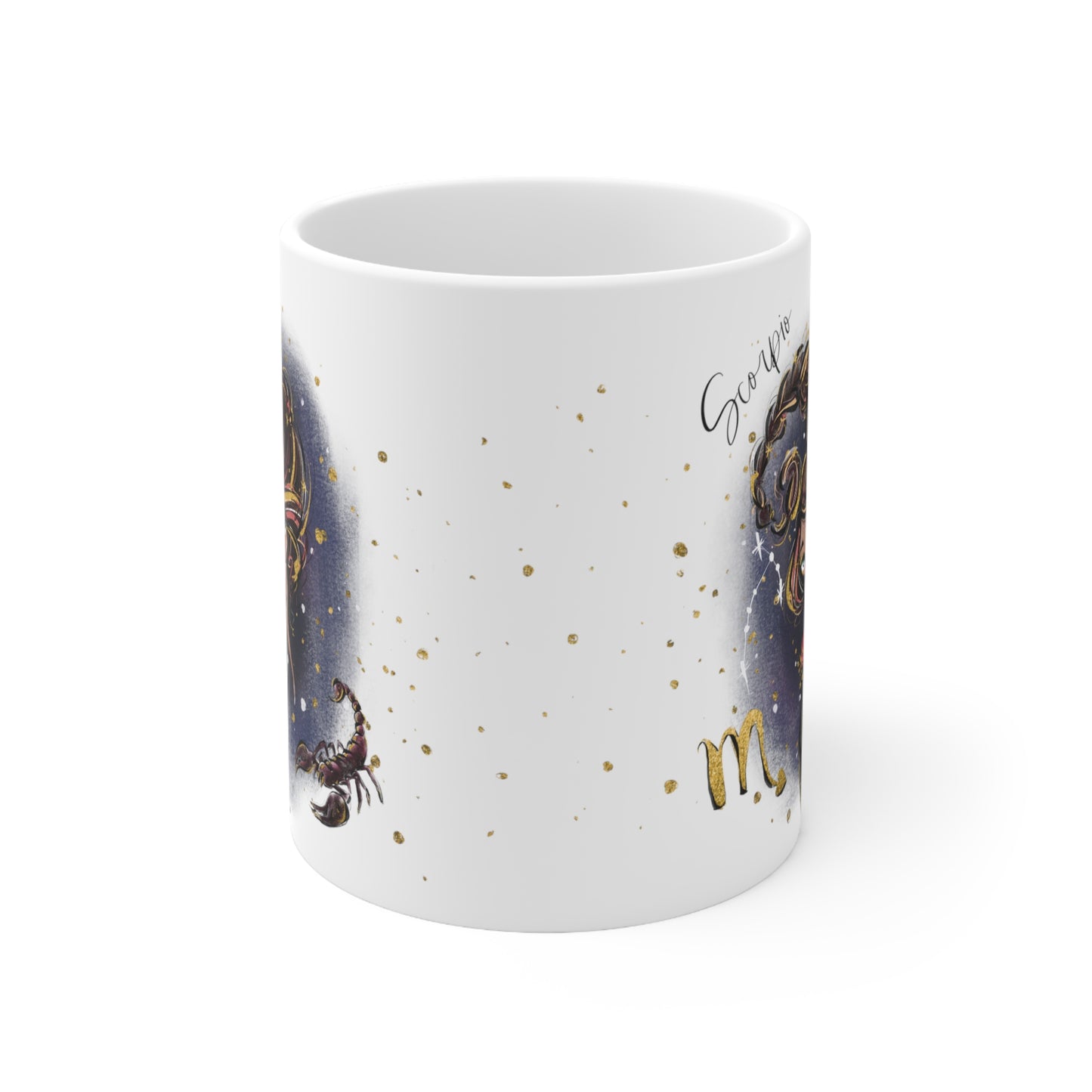 Personalised/Non Personalised Zodiac Sign, Scorpio, Ceramic Mug 11oz