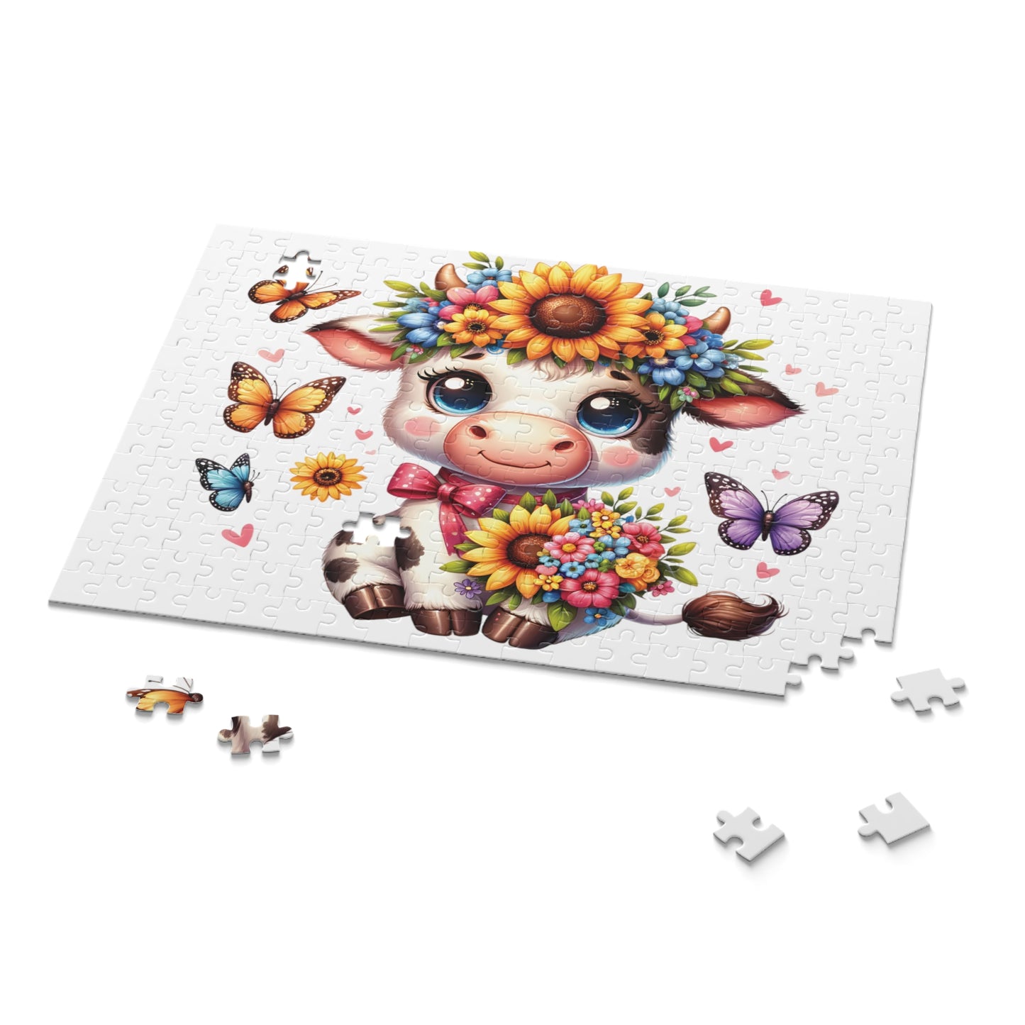 Personalised/Non-Personalised Puzzle, Highland Cow (120, 252, 500-Piece)