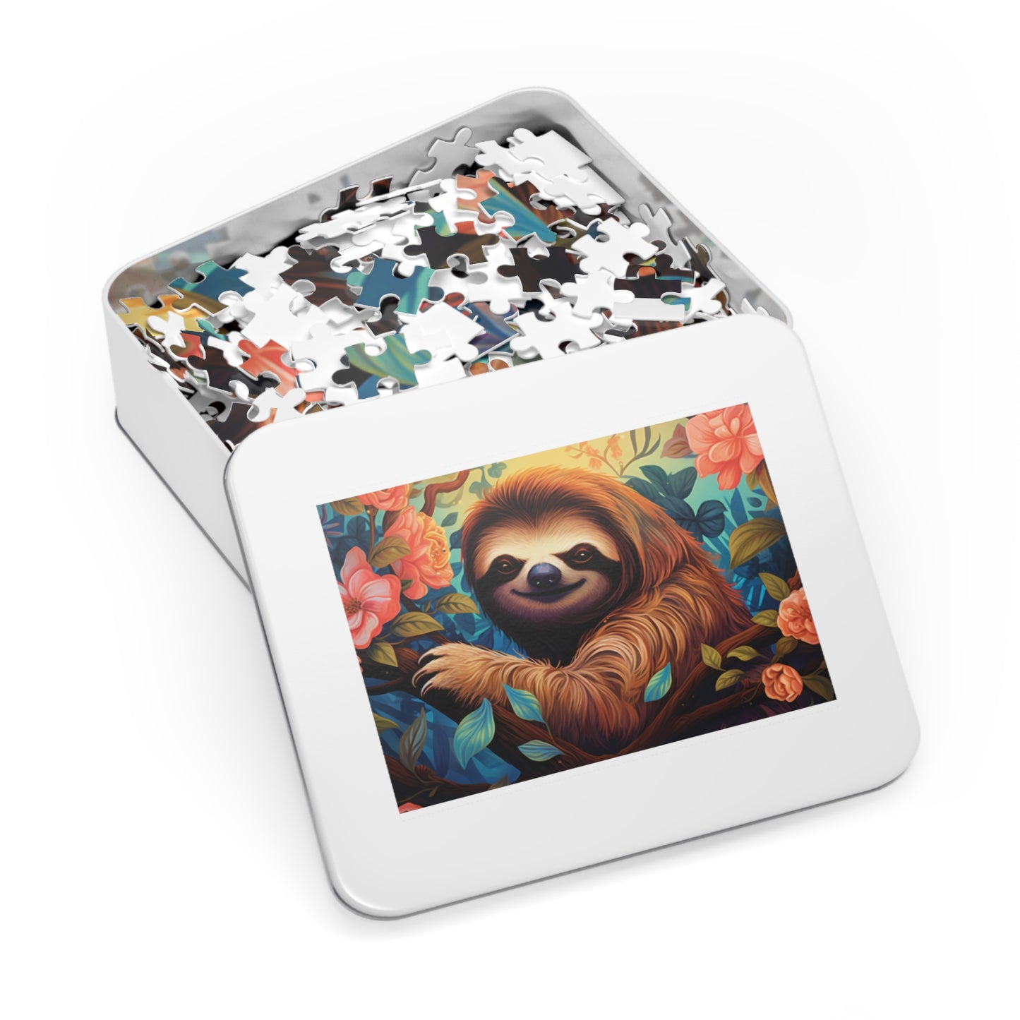 Jigsaw Puzzle, Sloth, Personalised/Non-Personalised (30, 110, 252, 500,1000-Piece)