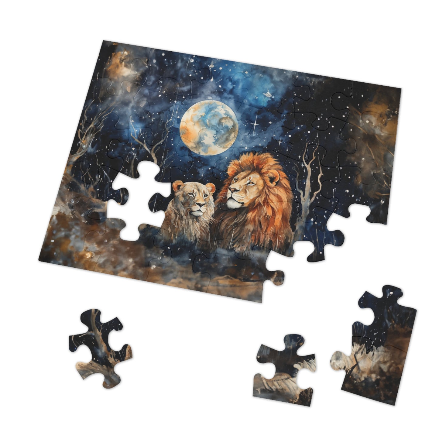 Puzzle, Lions, Personalised/Non-Personalised (30, 110, 252, 500,1000-Piece)
