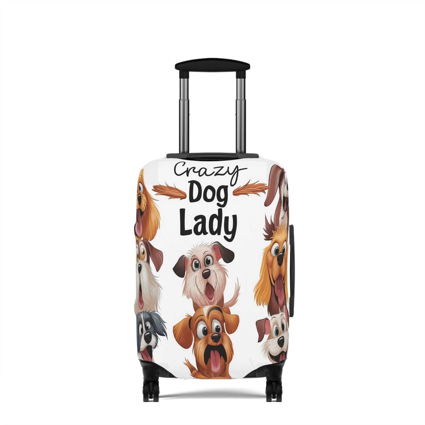 Luggage Cover, Crazy Dog Lady, awd-1490