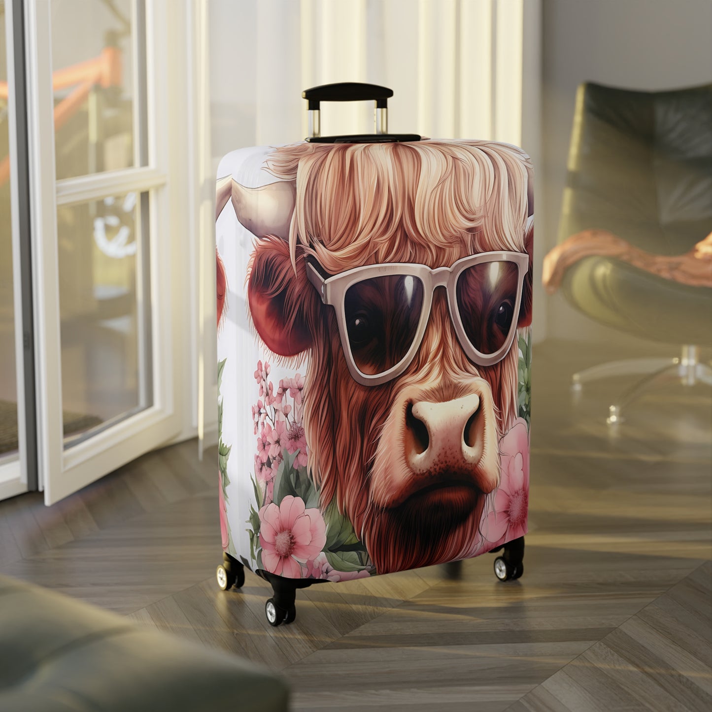 Luggage Cover, Highland Cow, awd-014