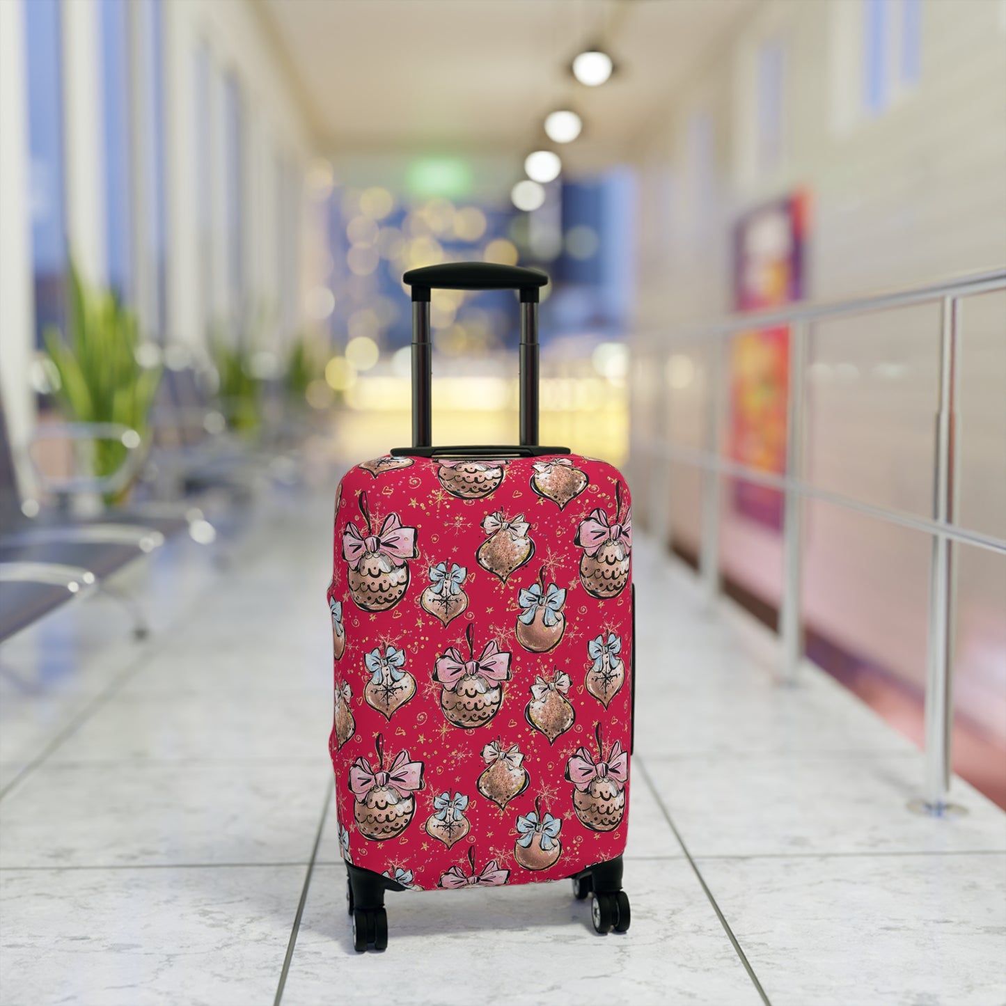 Luggage Cover, Christmas, Baubles