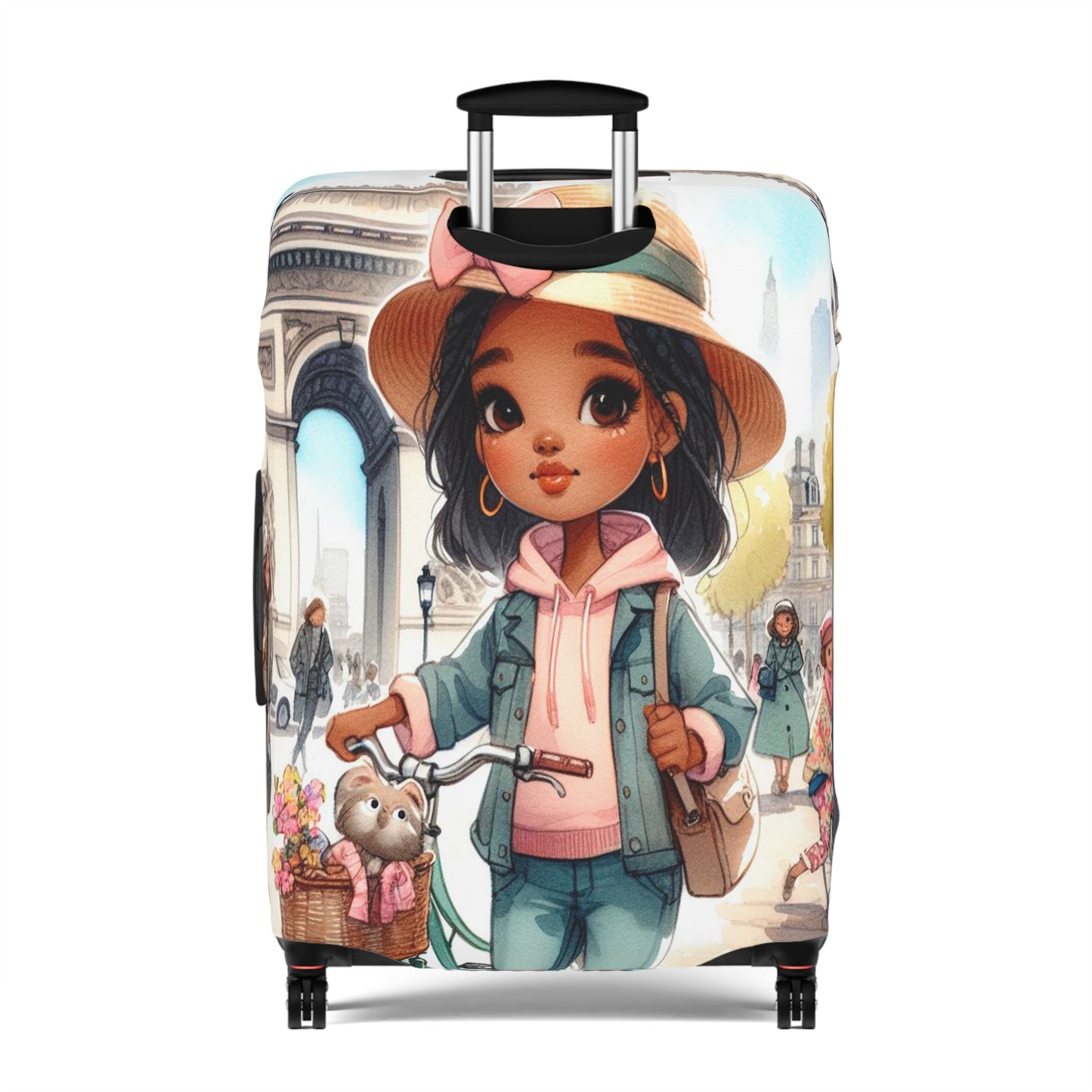 Luggage Cover, Just a Girl Who loves Travelling, awd-2110