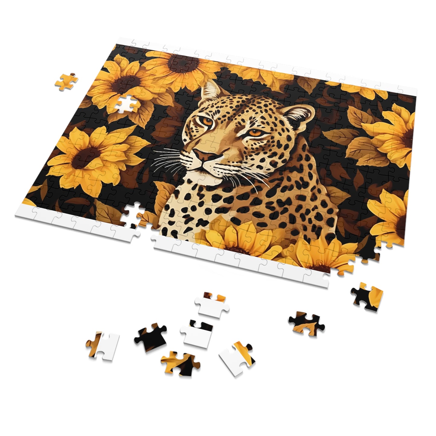 Jigsaw Puzzle, Leopard, Personalised/Non-Personalised (30, 110, 252, 500,1000-Piece)