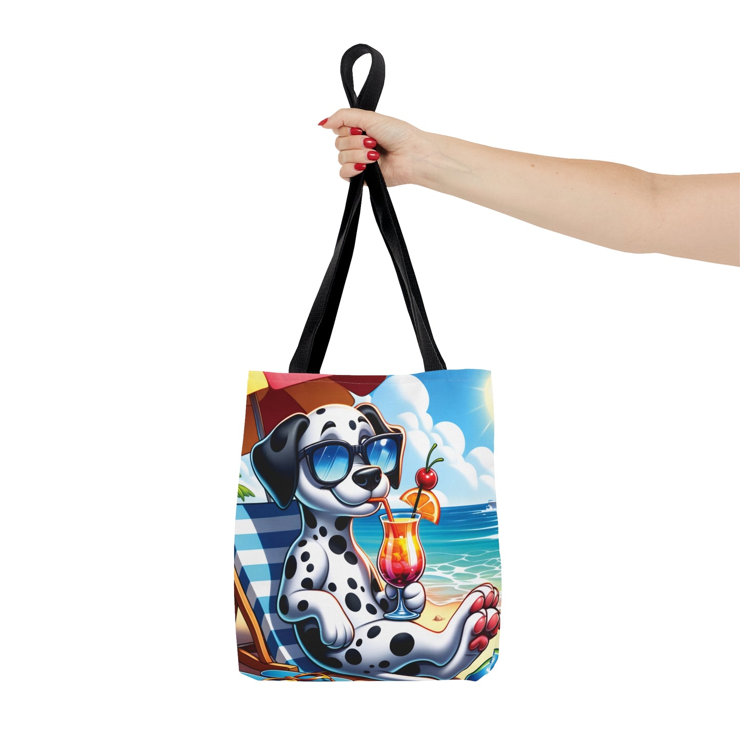 Tote Bag, Dog on Beach, Dalmatian, Tote bag, awd-1209