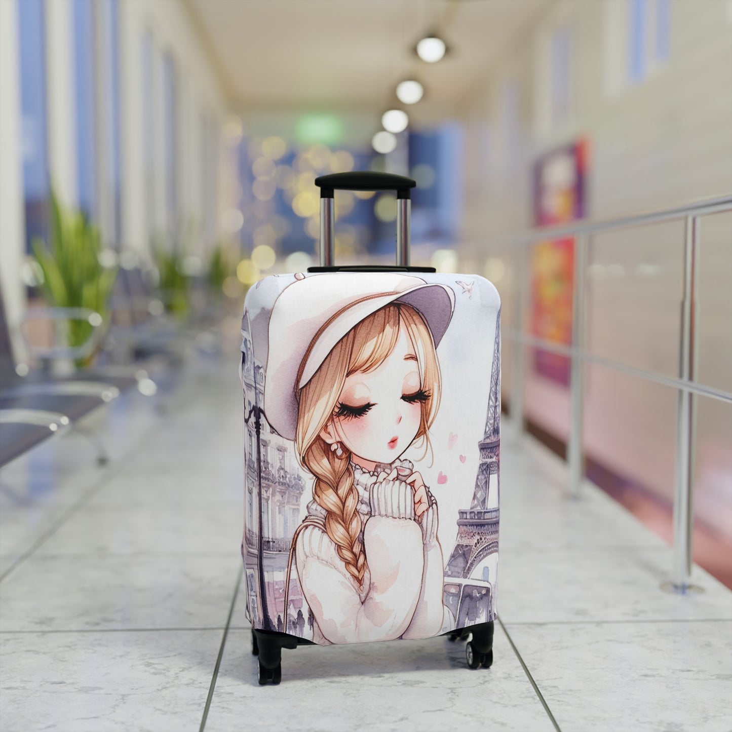 Luggage Cover, Just a Girl Who loves Travelling, awd-2101