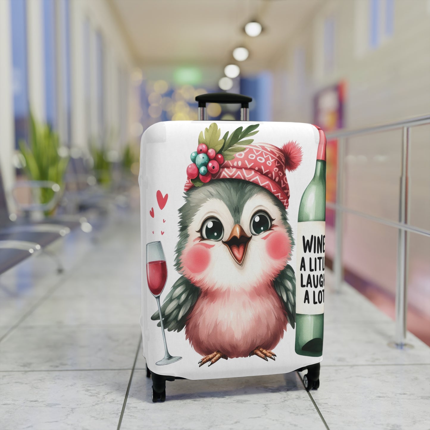 Luggage Cover, Cute Bird, awd-1647