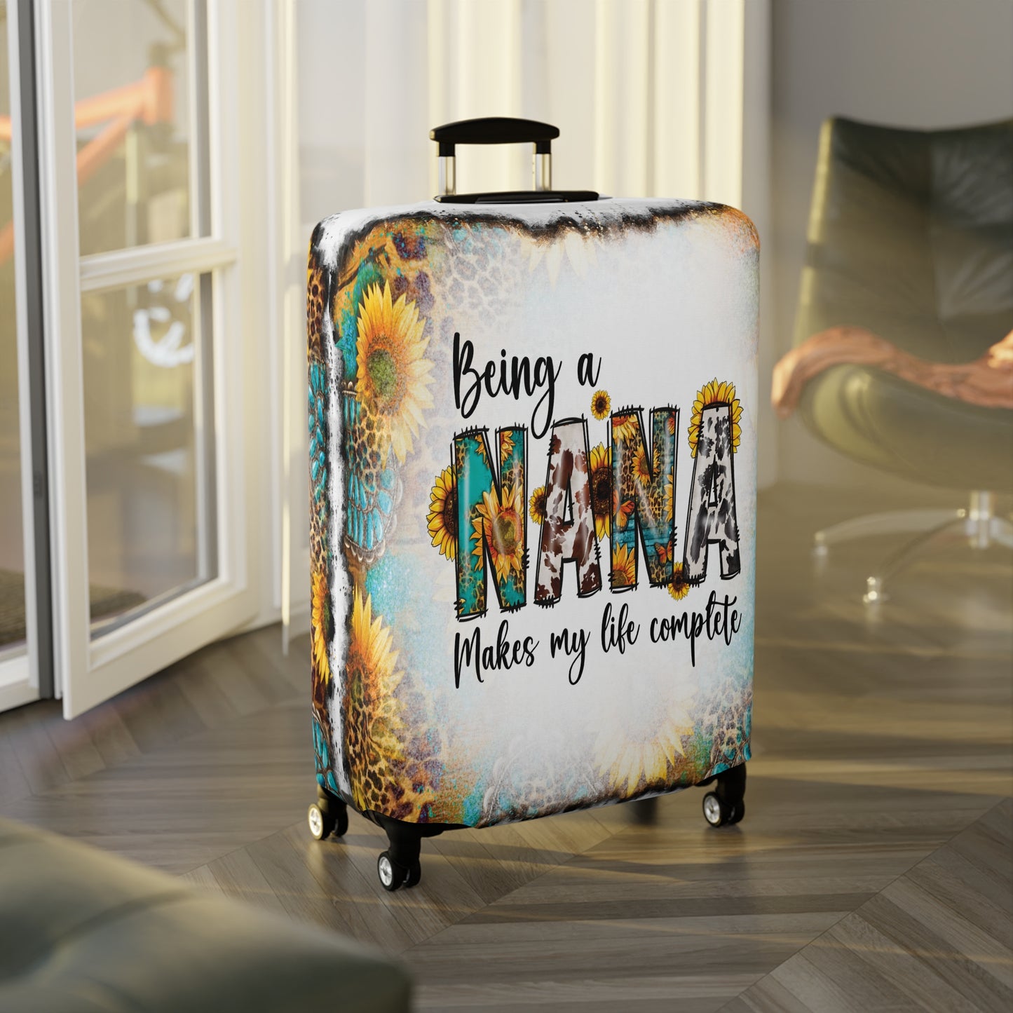 Luggage Cover, Country and Western, Being a Nana Makes my Life Complete, awd-1019