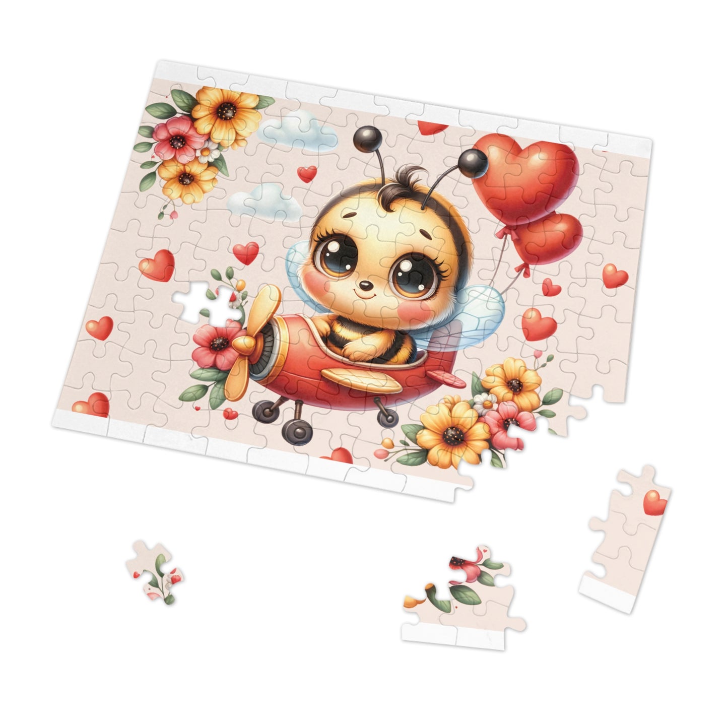 Jigsaw Puzzle in Tin, Bee in Plane, Personalised/Non-Personalised, awd-129 (30, 110, 252, 500,1000-Piece)