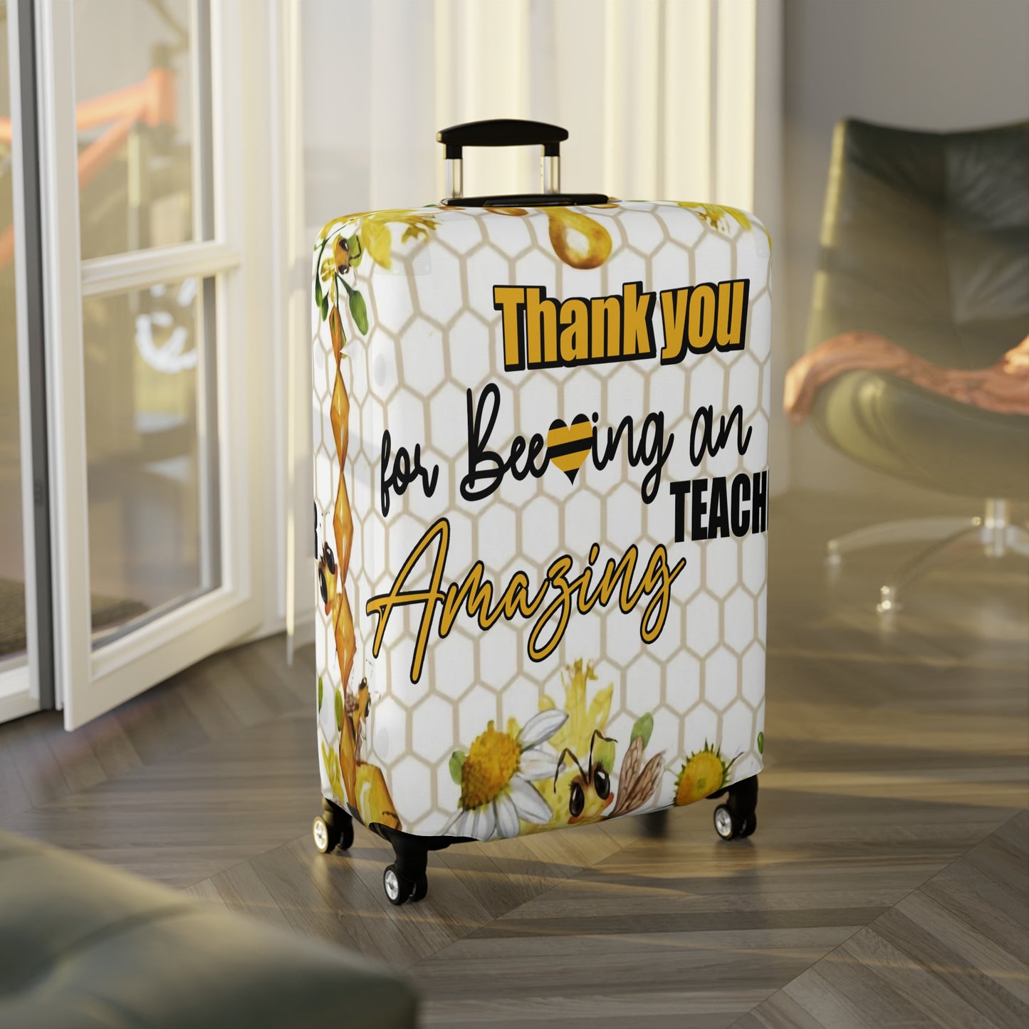 Luggage Cover, Teacher, Thanks for beeing an amazing Teacher, awd-1461