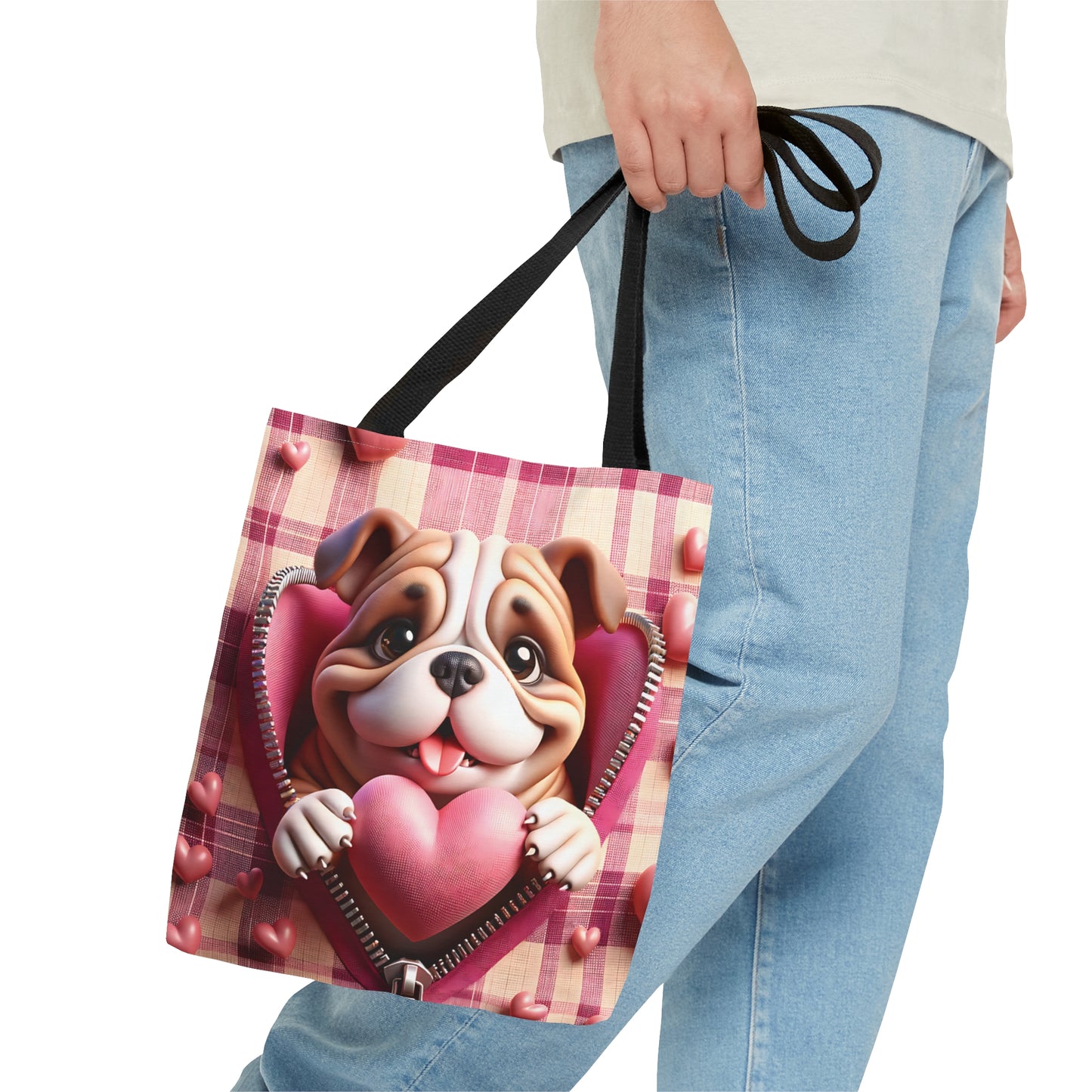 Tote Bag, Cute Dog, Personalised/Non-Personalised Tote bag