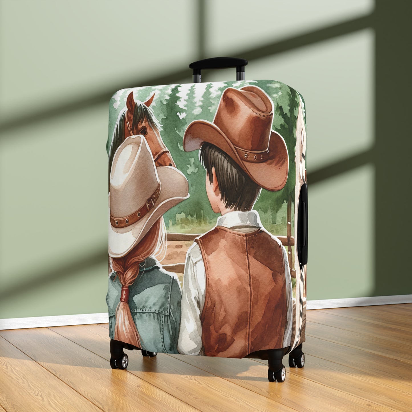 Luggage Cover, Horse, Best friends, awd-1008