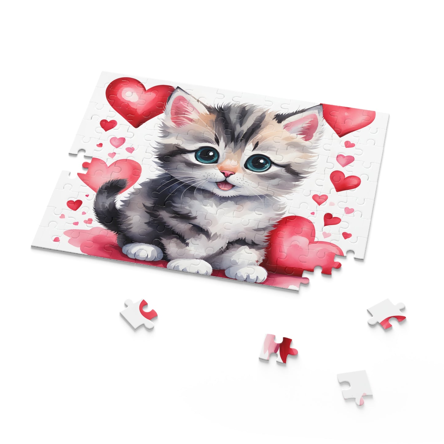 Personalised/Non-Personalised Puzzle, Cat (120, 252, 500-Piece)