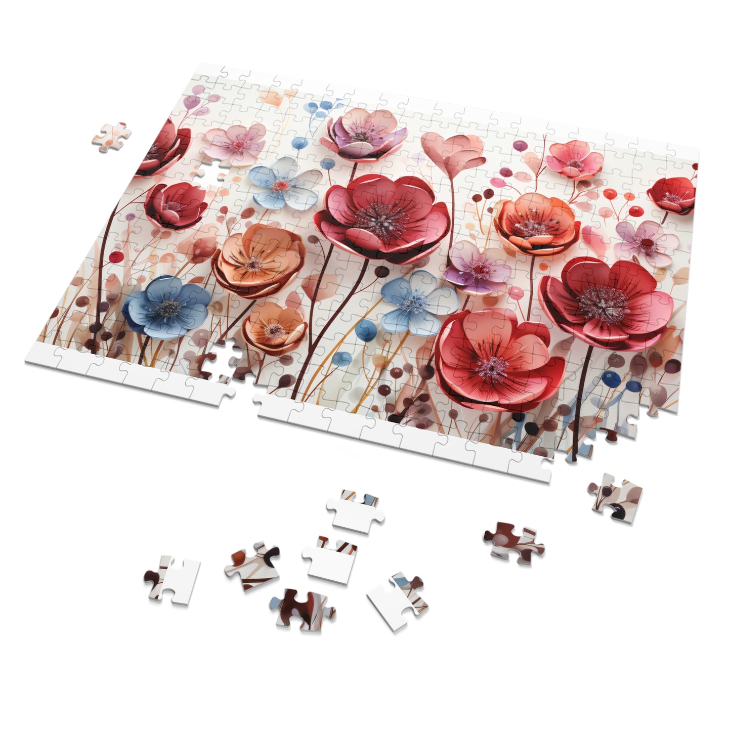 Puzzle, Floral, Wildflowers, Personalised/Non-Personalised (30, 110, 252, 500,1000-Piece) awd-654