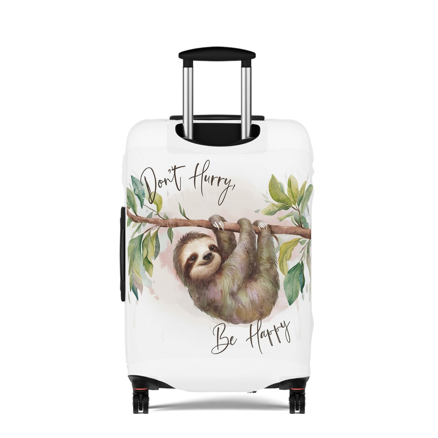 Luggage Cover, Sloth, Don't Hurry be Happy, awd-4042