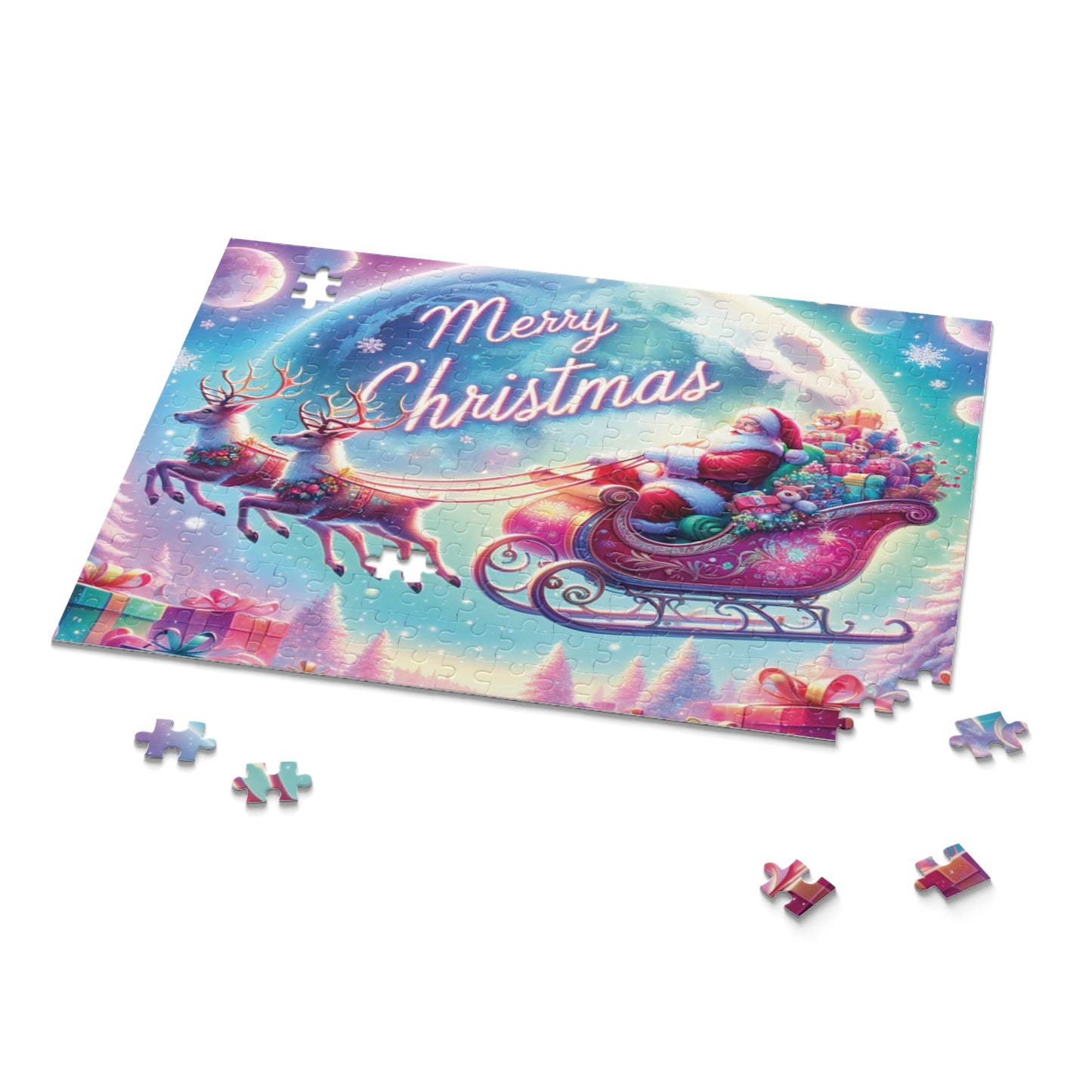 Personalised/Non-Personalised Puzzle, Christmas (120, 252, 500-Piece)