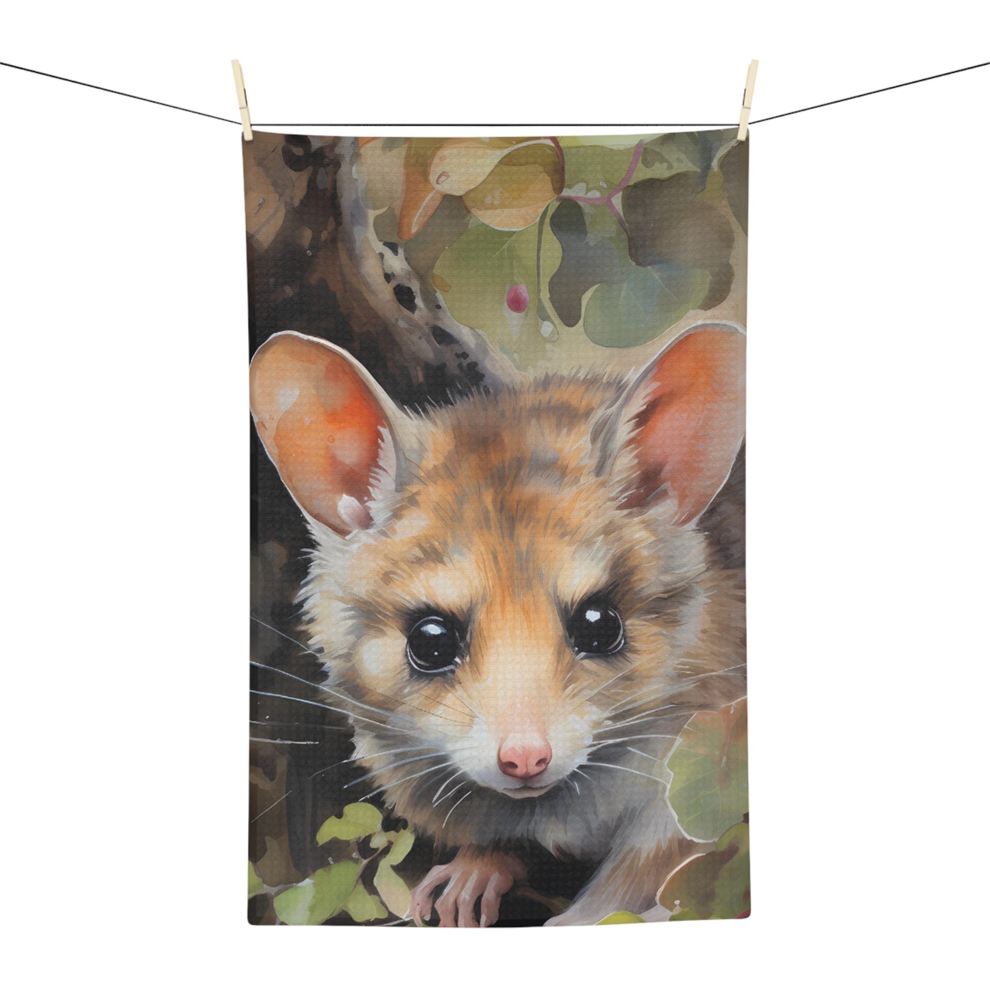 Microfiber Tea Towel, Australian Animals, Possum