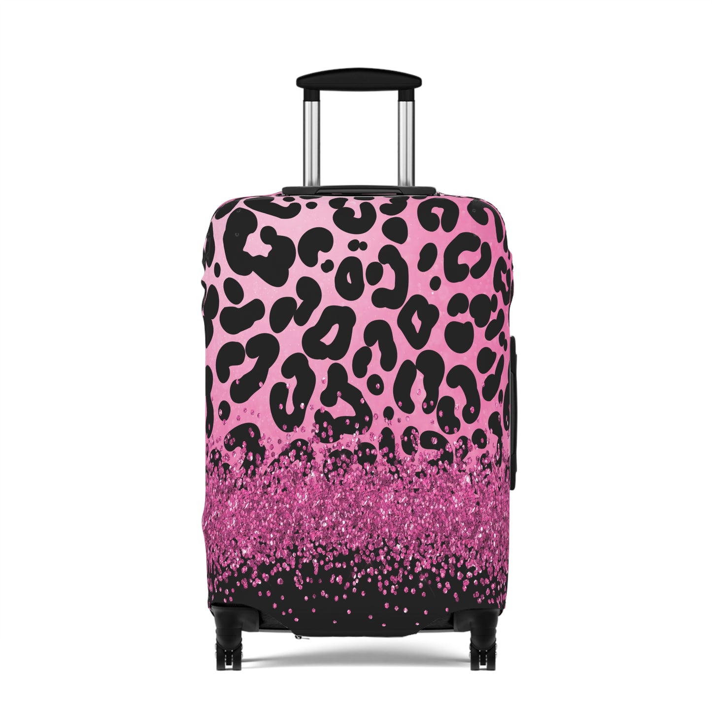 Luggage Cover, Pink Leopard Print, awd-3083