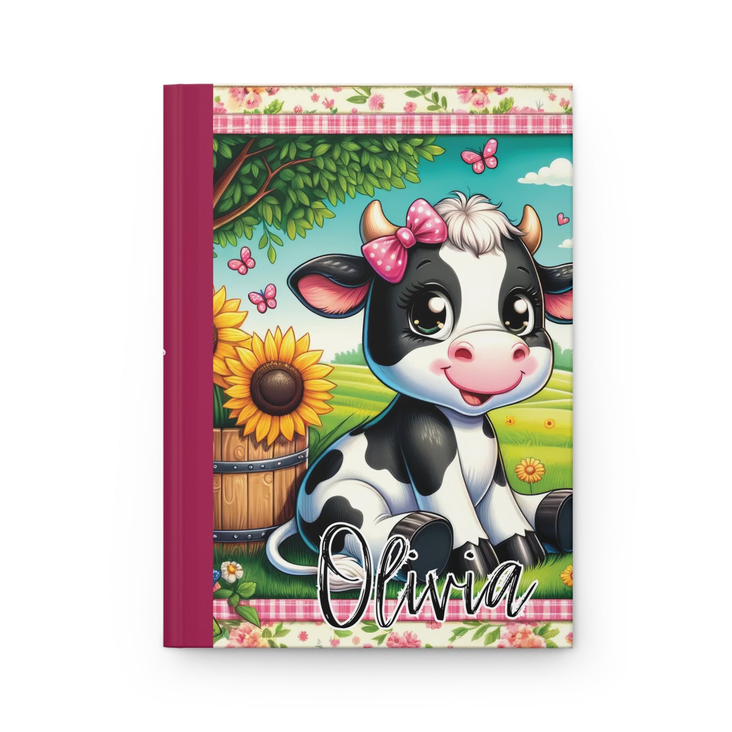 Personalised Hardcover Journal Matte, Cow, awd-1491