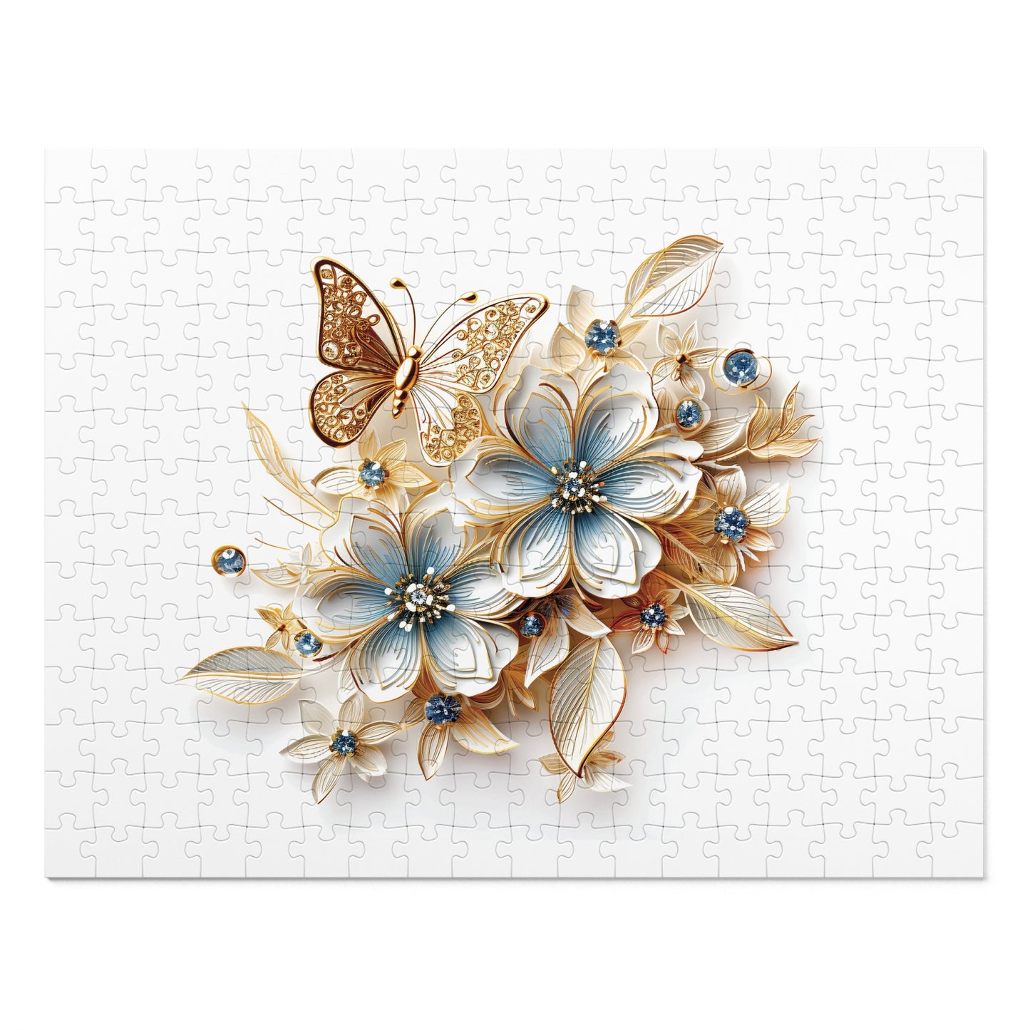 Jigsaw Puzzle, Floral, Personalised/Non-Personalised (30, 110, 252, 500,1000-Piece)