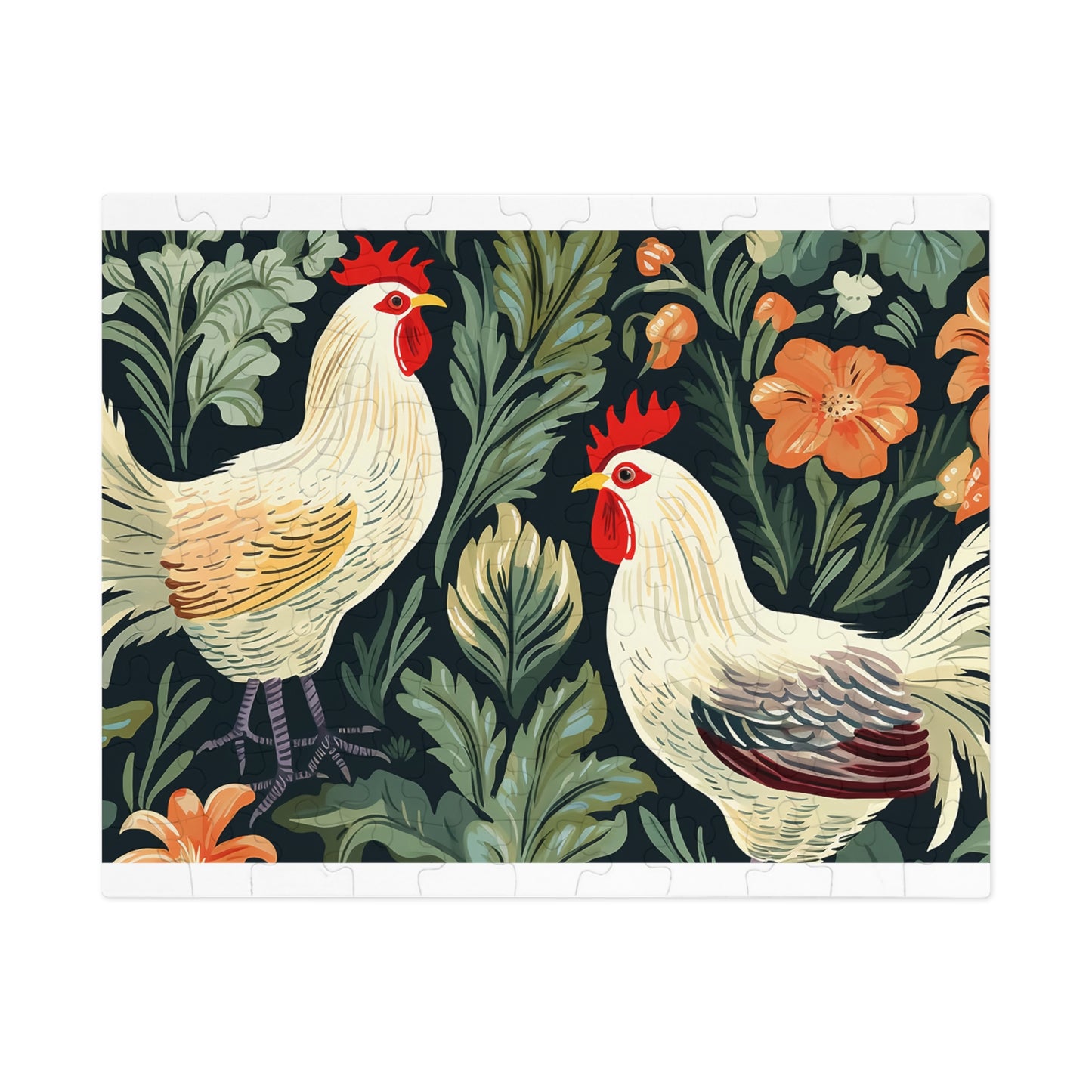 Jigsaw Puzzle, Chicken/Rooster, Personalised/Non-Personalised (30, 110, 252, 500,1000-Piece)