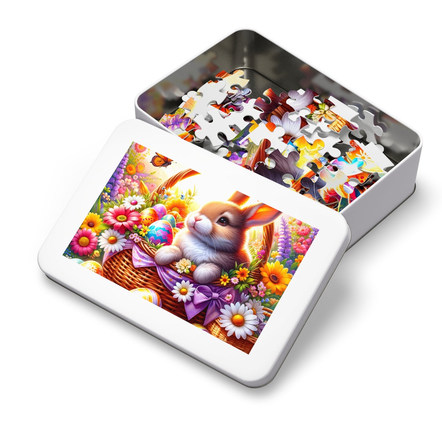 Puzzle, Easter, Rabbit, Personalised/Non-Personalised (30, 110, 252, 500,1000-Piece) awd-617